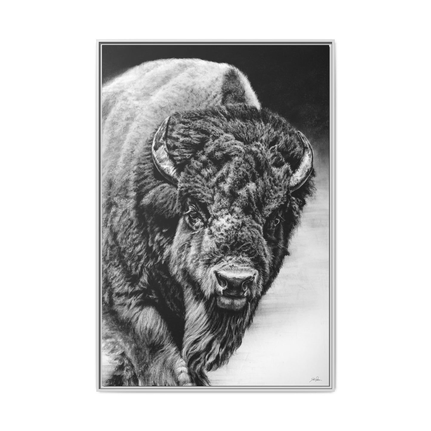 "Heavyweight Champ" Framed Canvas
