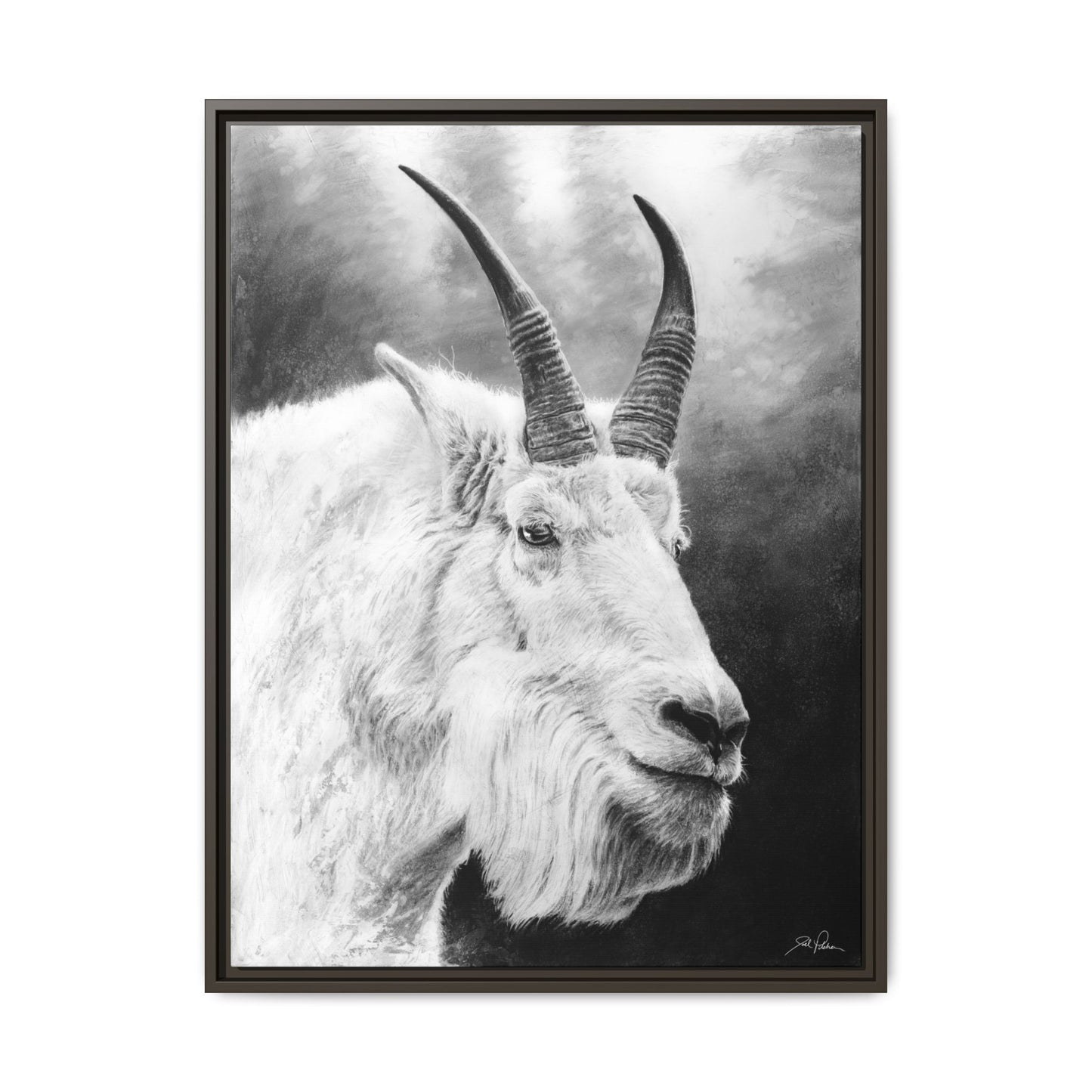 "G.O.A.T." Framed Canvas