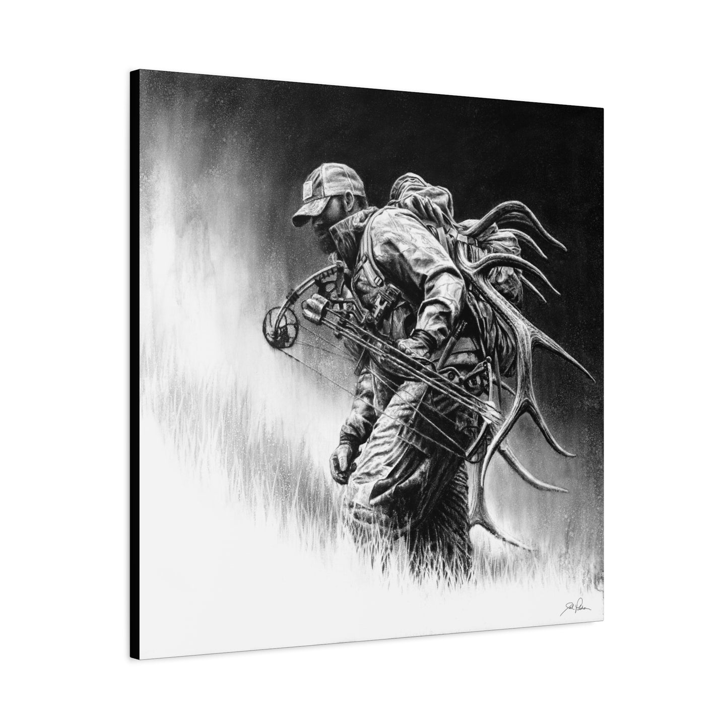 "Uphill Battle" Stretched Canvas