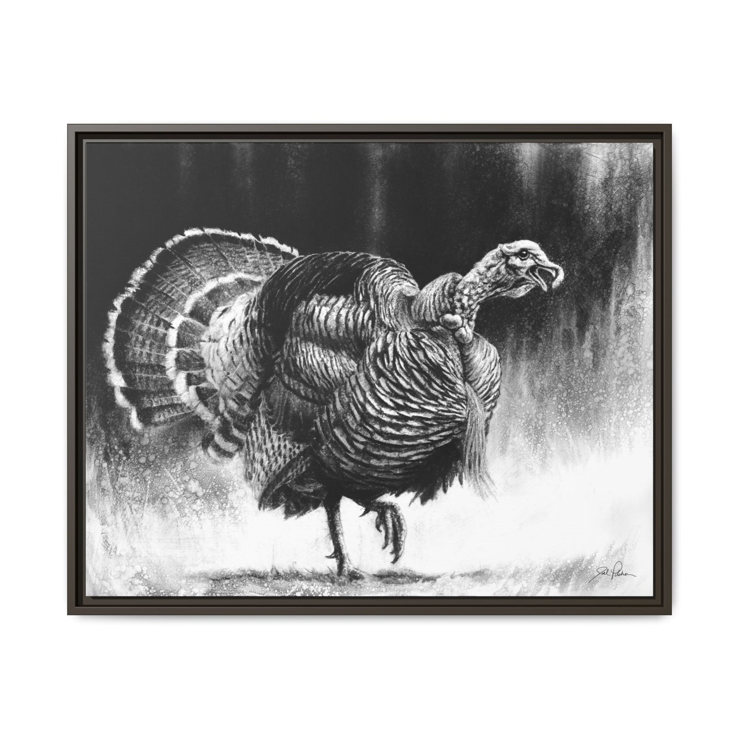 "Gobbler" Framed Canvas
