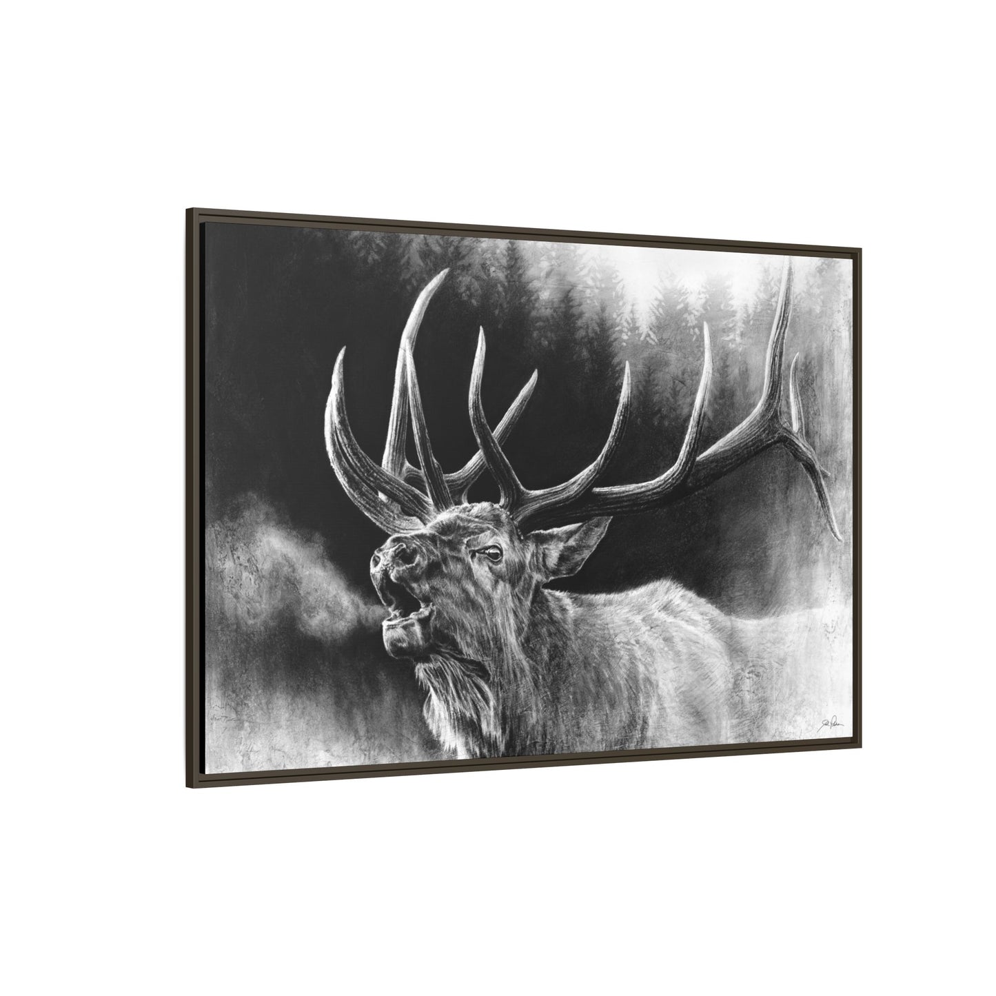 "Bugle Boy" Framed Canvas