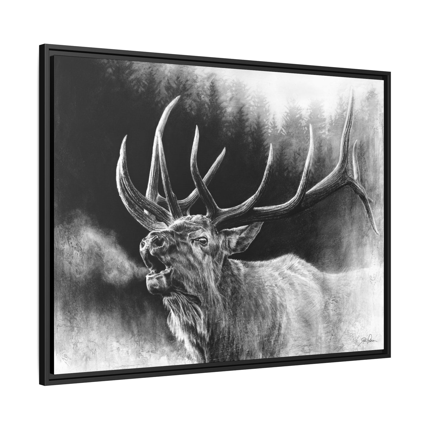 "Bugle Boy" Framed Canvas