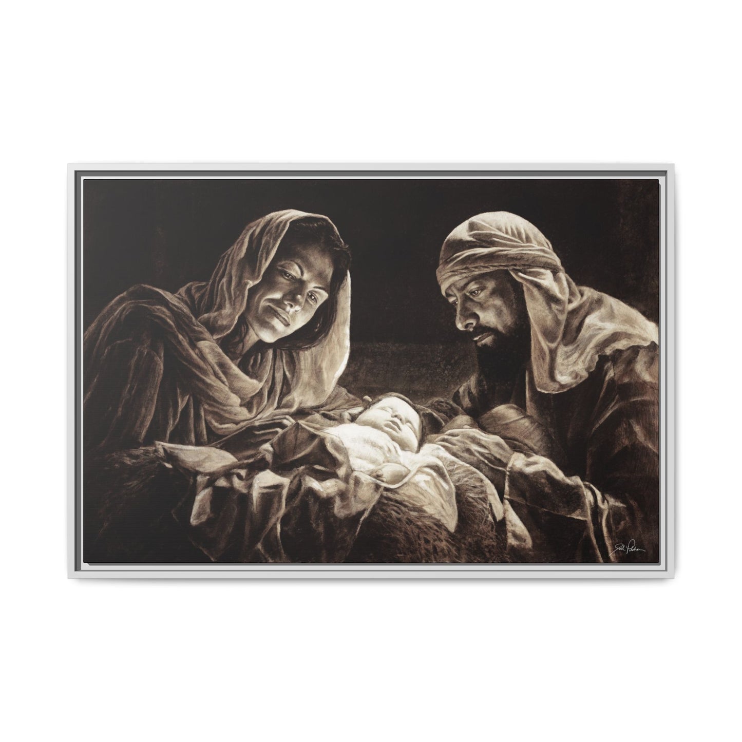 "Light of the World" Framed Canvas
