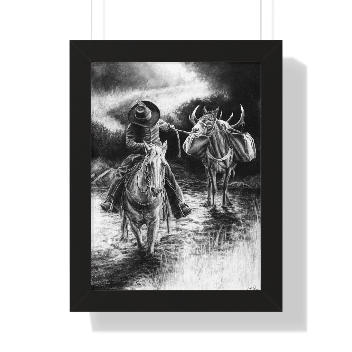 "Shallow Crossing" Framed Paper Print