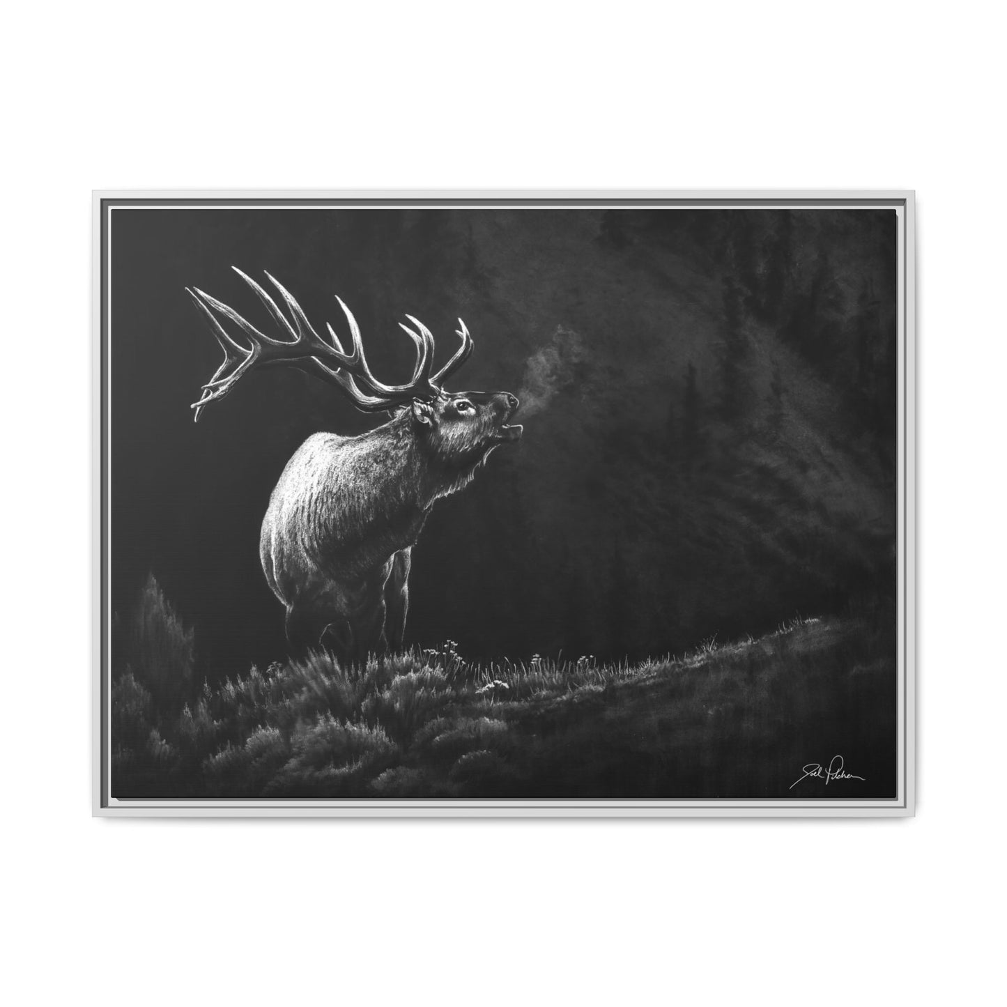 "Mountain Monarch" Framed Canvas