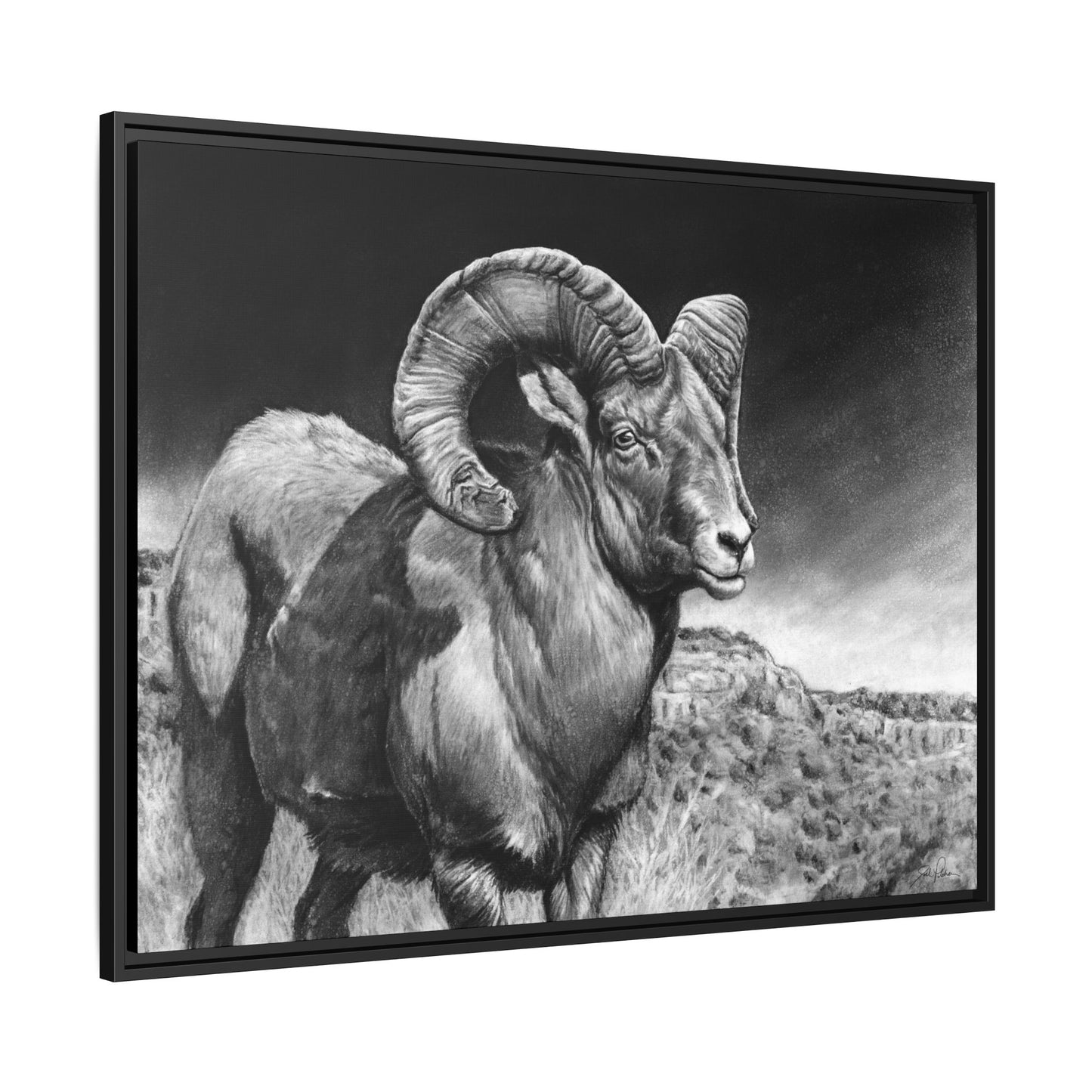 "High Class" Framed Canvas
