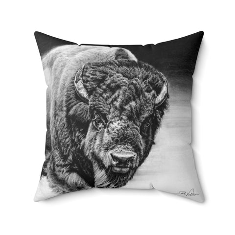 "Heavyweight Champ" Square Pillow.