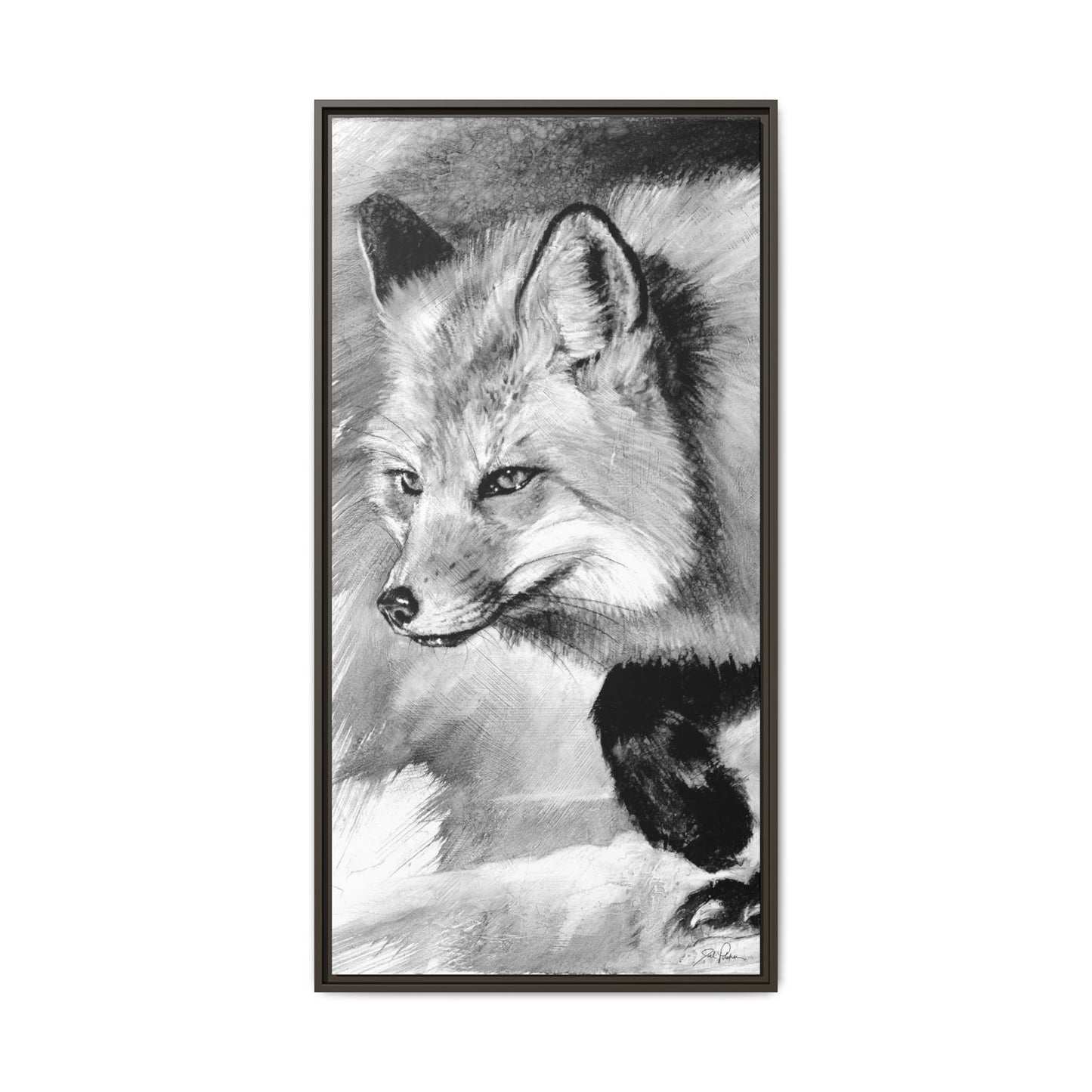 "Fox" Framed Canvas