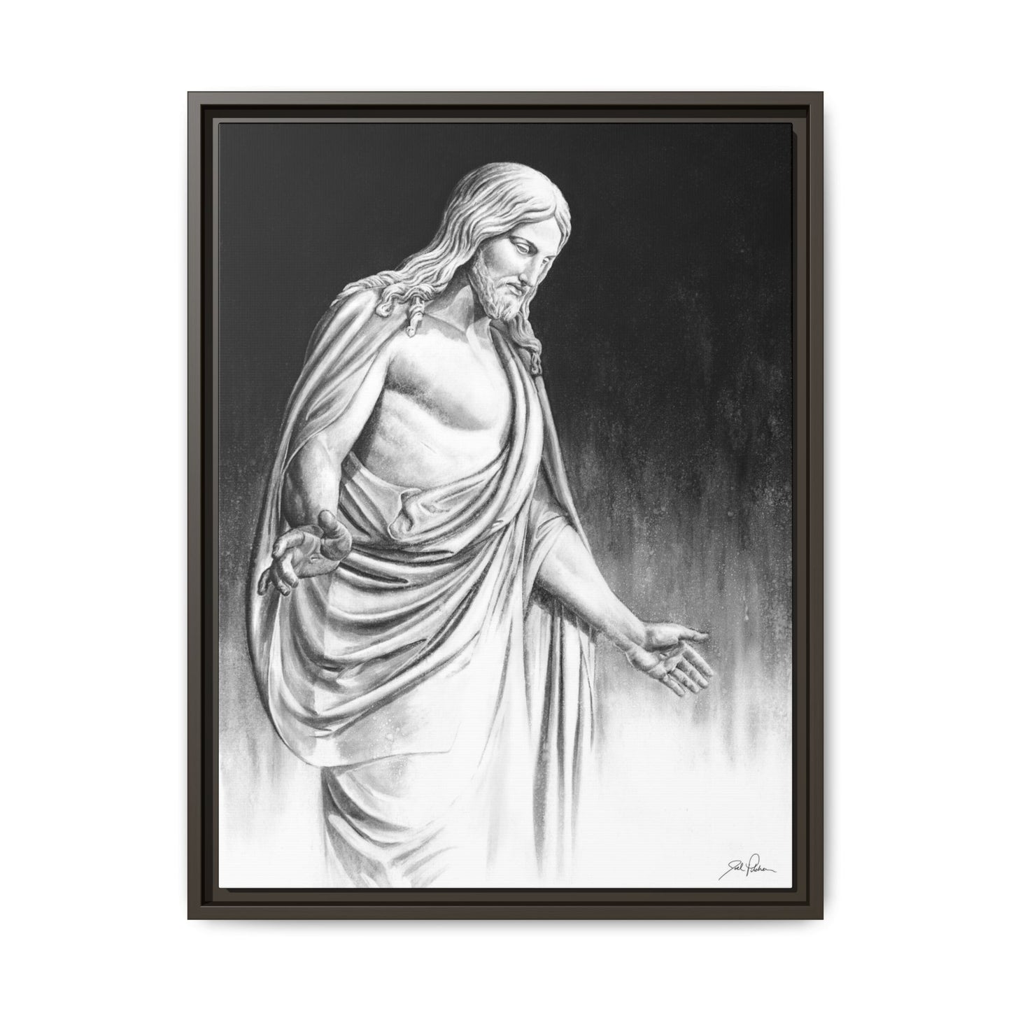 "Come Unto Me" Framed Canvas