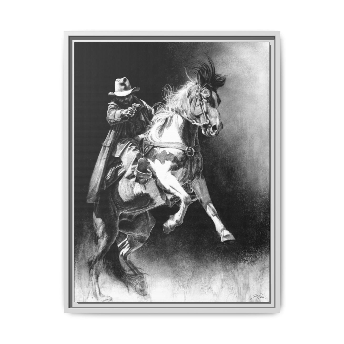 "Rough Rider" Framed Canvas