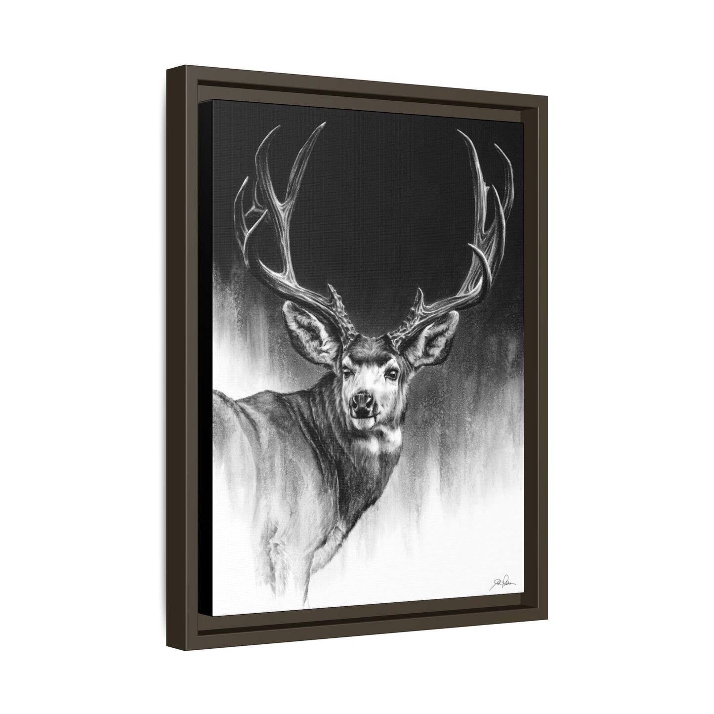 "Looking Back" Framed Canvas