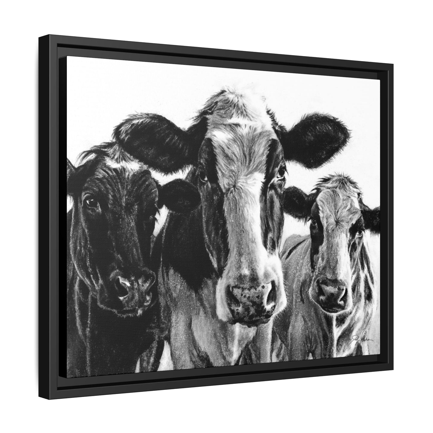 "Milk Maids" Framed Canvas