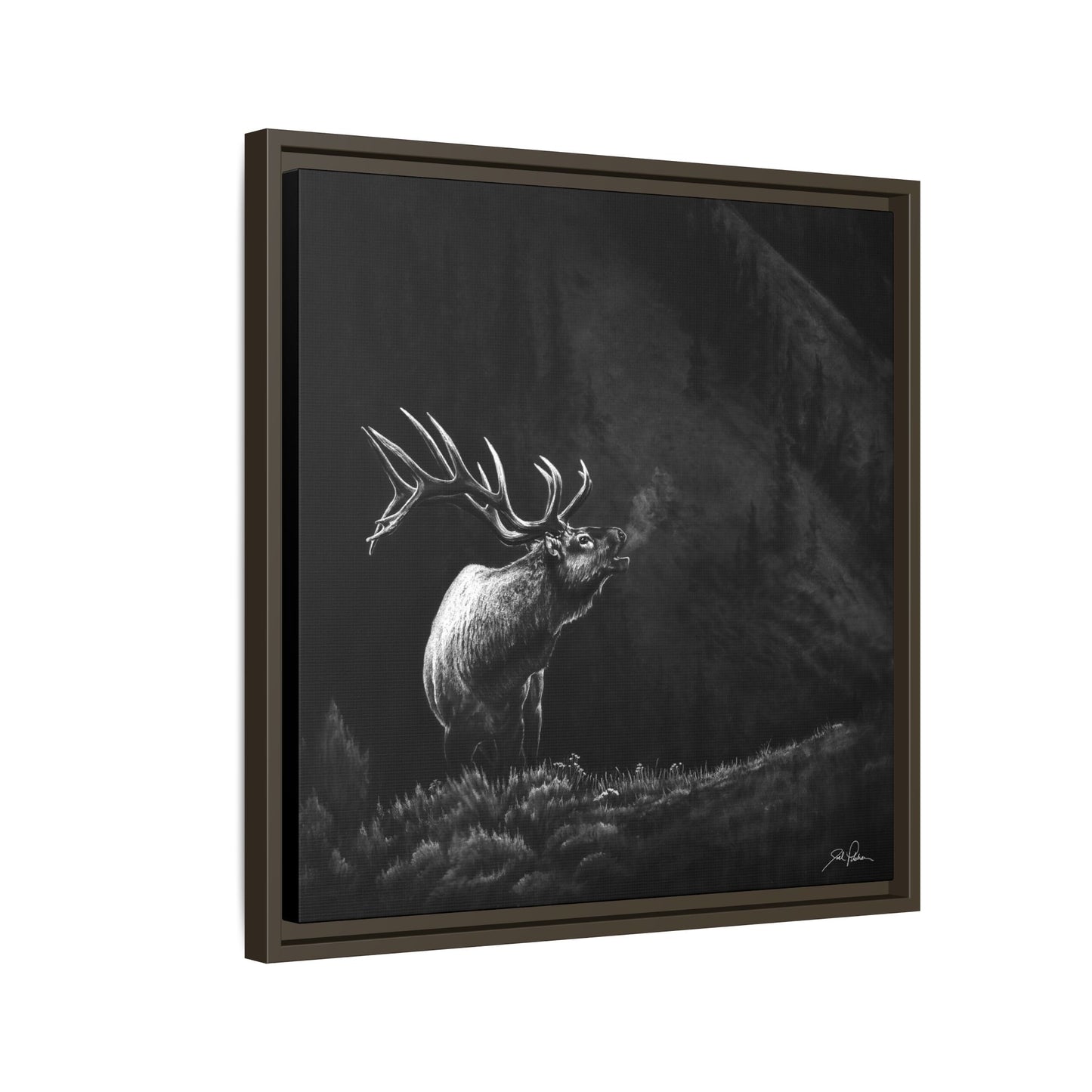 "Mountain Monarch" Framed Canvas