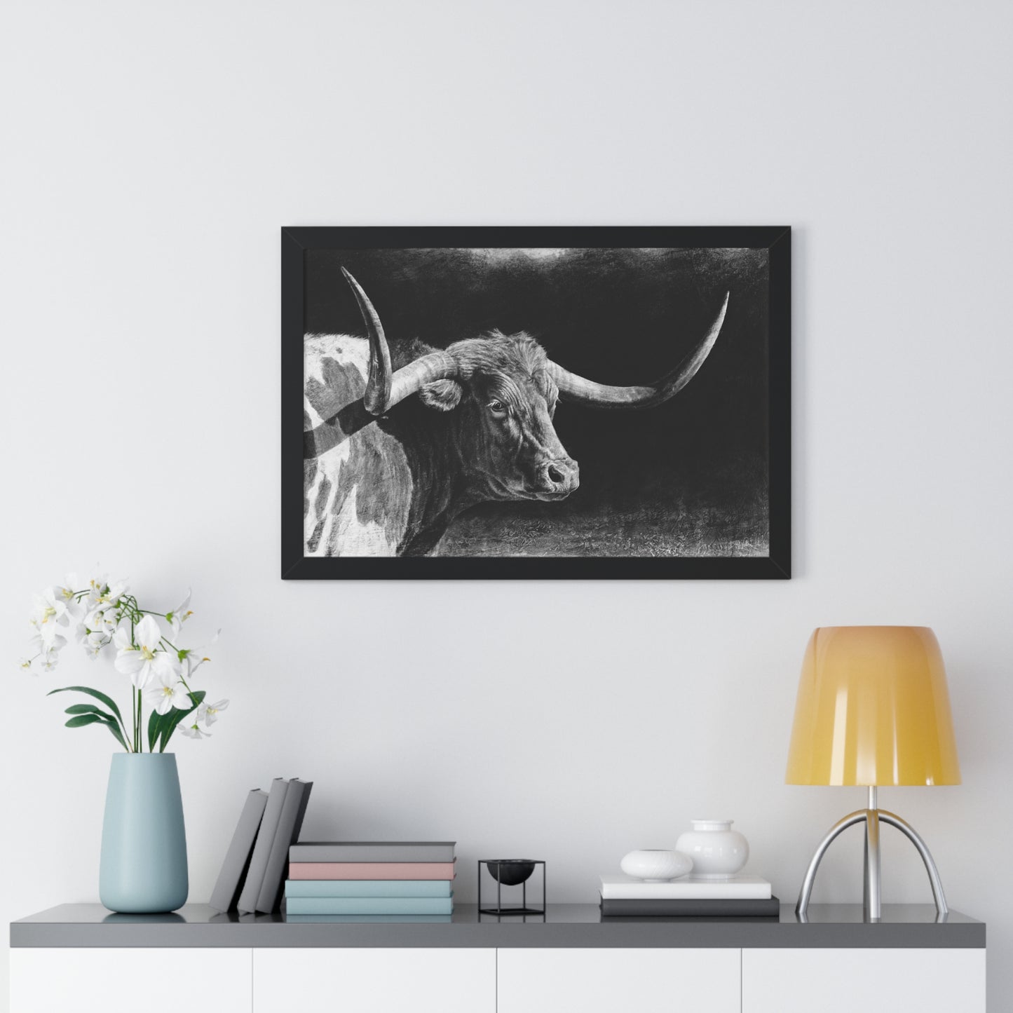 "Longhorn II" Framed Paper Print
