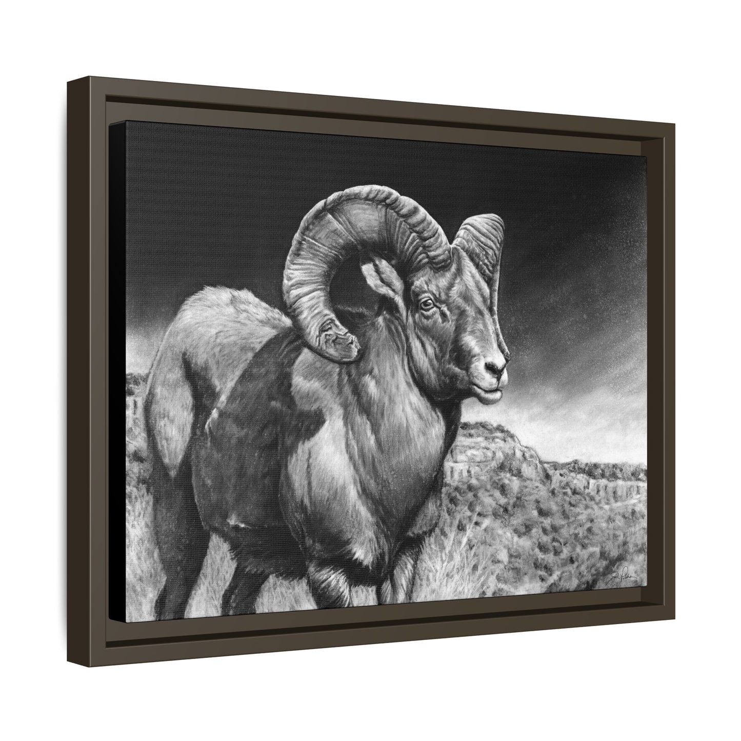 "High Class" Framed Canvas