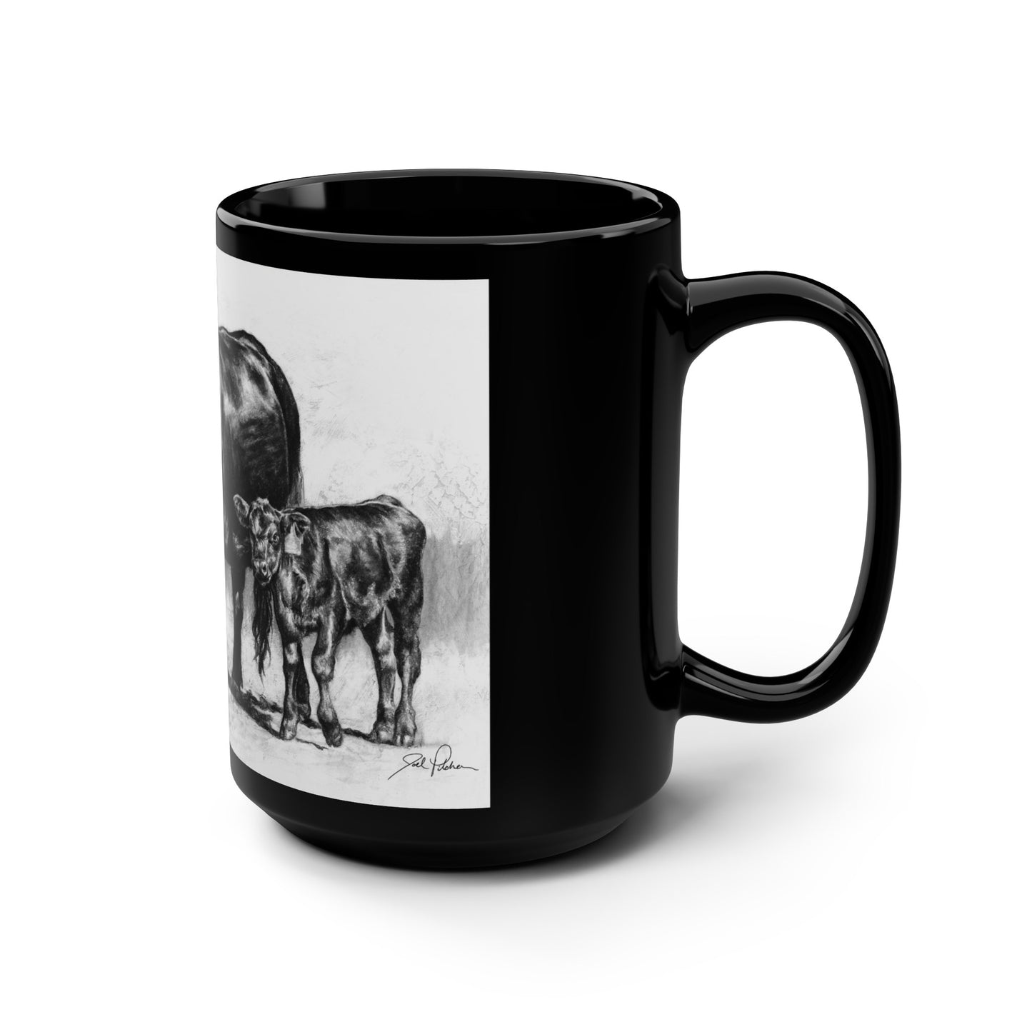 Mama Cow & Calf" 15oz Mug
