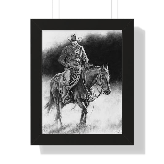 "Ridin' for the Brand" Framed Paper Print