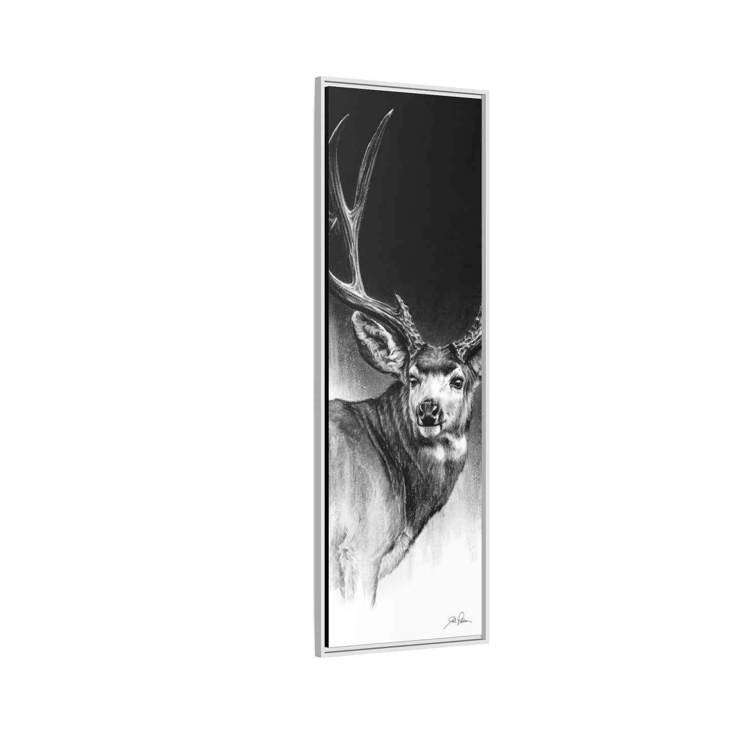 "Looking Back" Framed Canvas