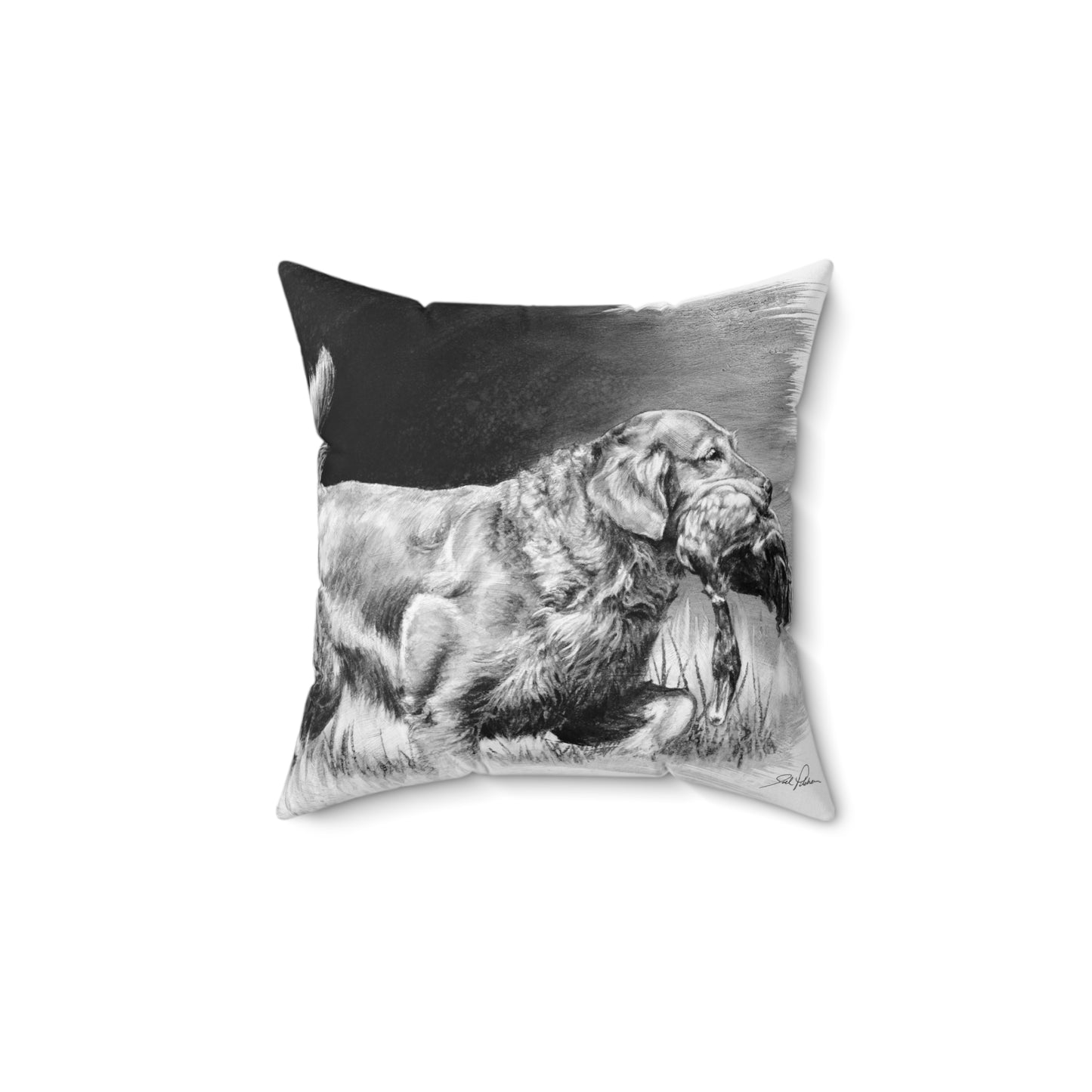 "Good Dog" Square Pillow.