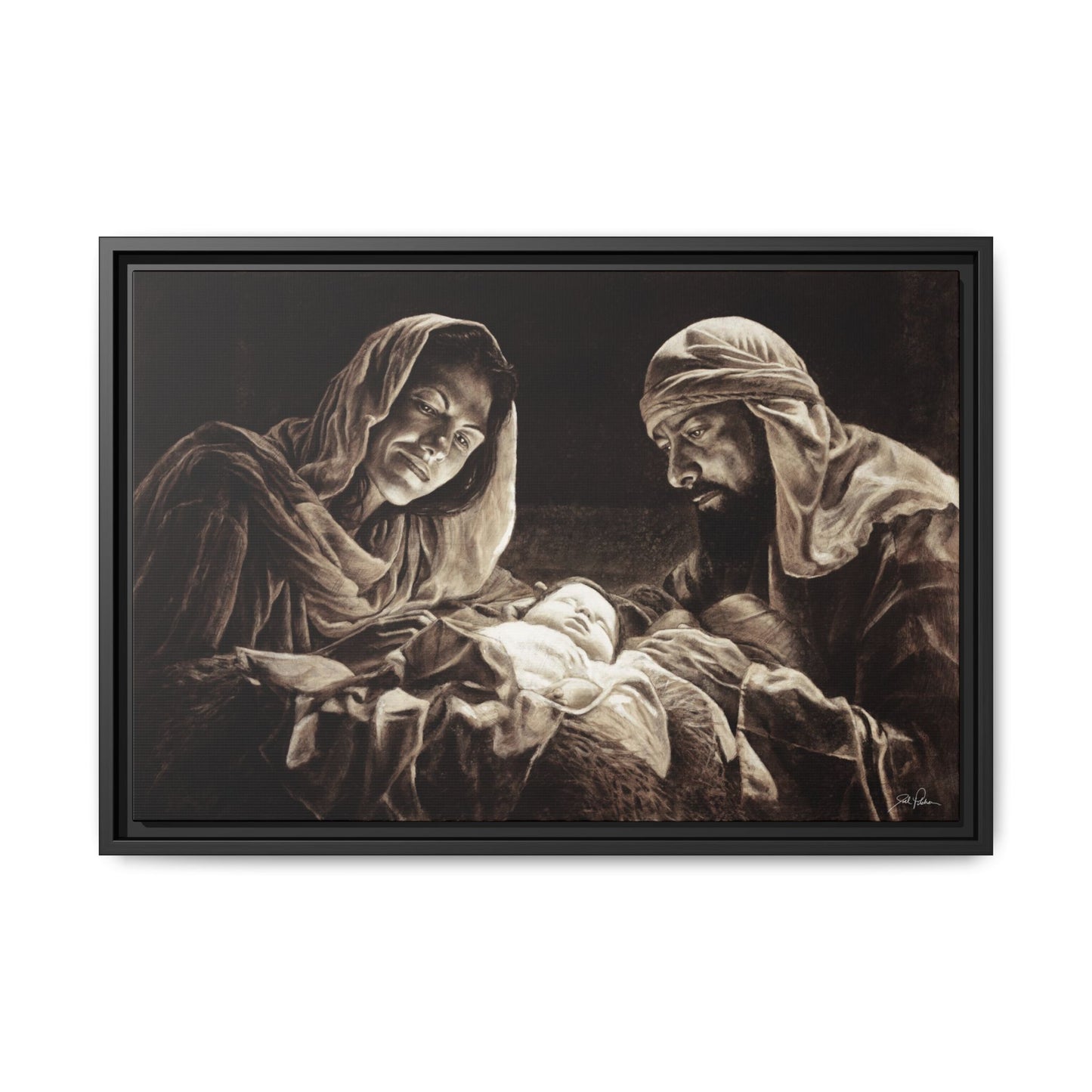 "Light of the World" Framed Canvas