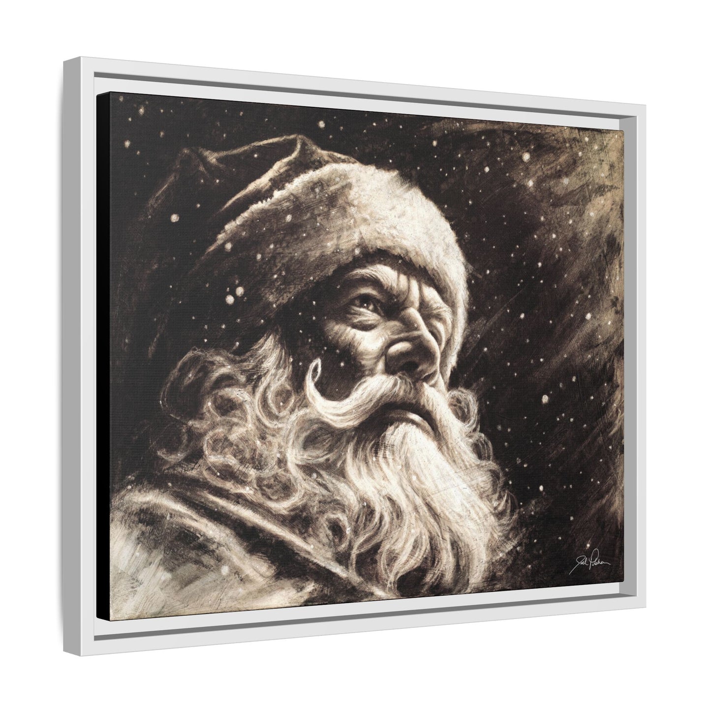 "Kris Kringle" Framed Canvas