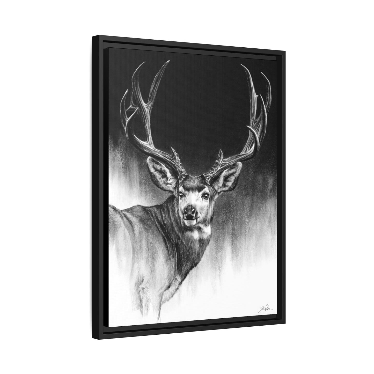 "Looking Back" Framed Canvas