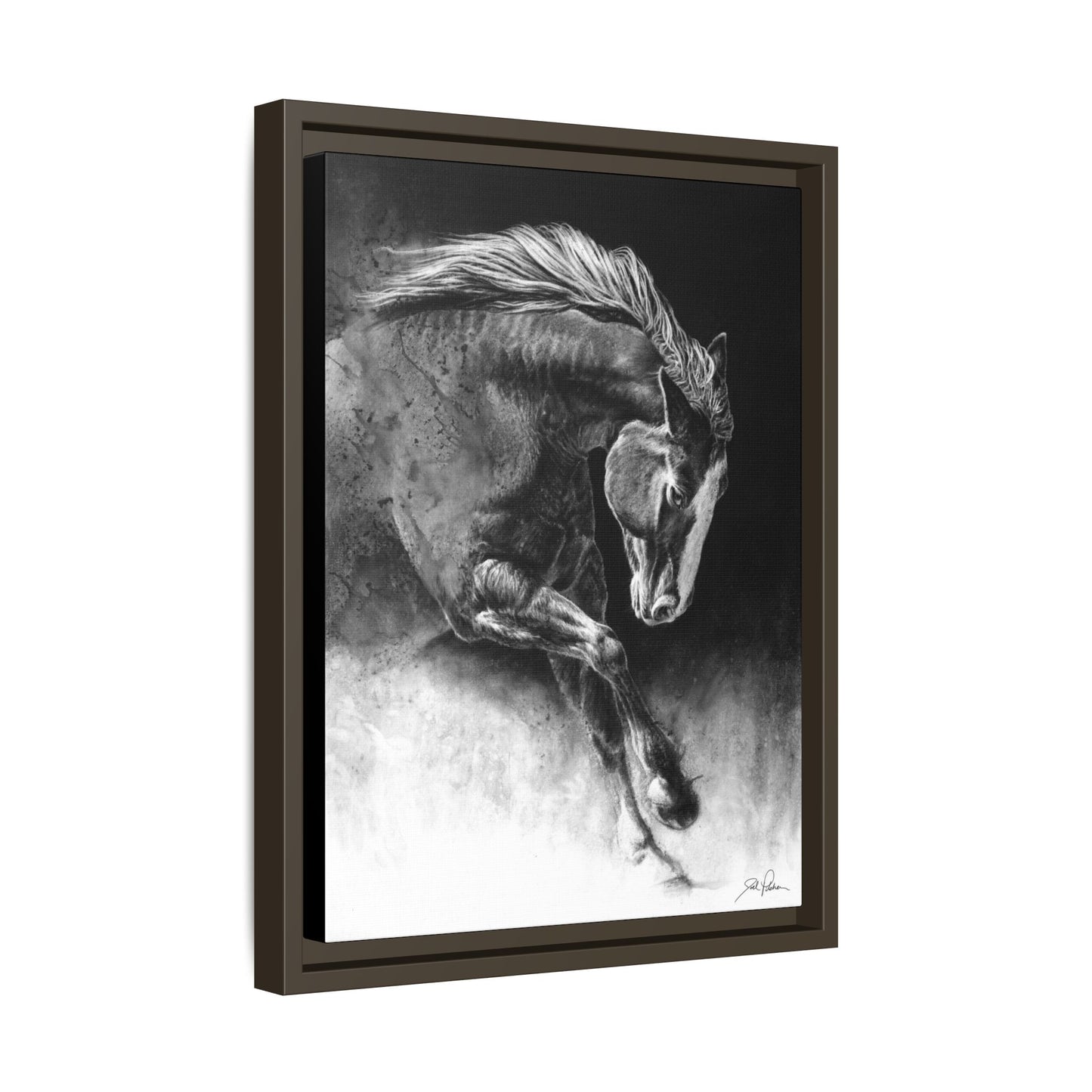 "Unbridled" Framed Canvas