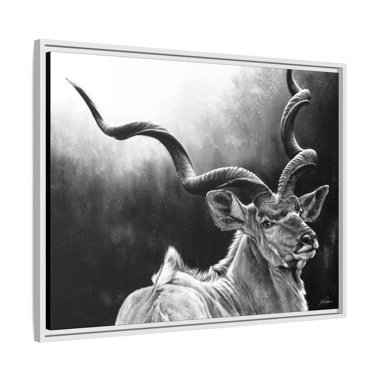 "Kudu" Framed Canvas