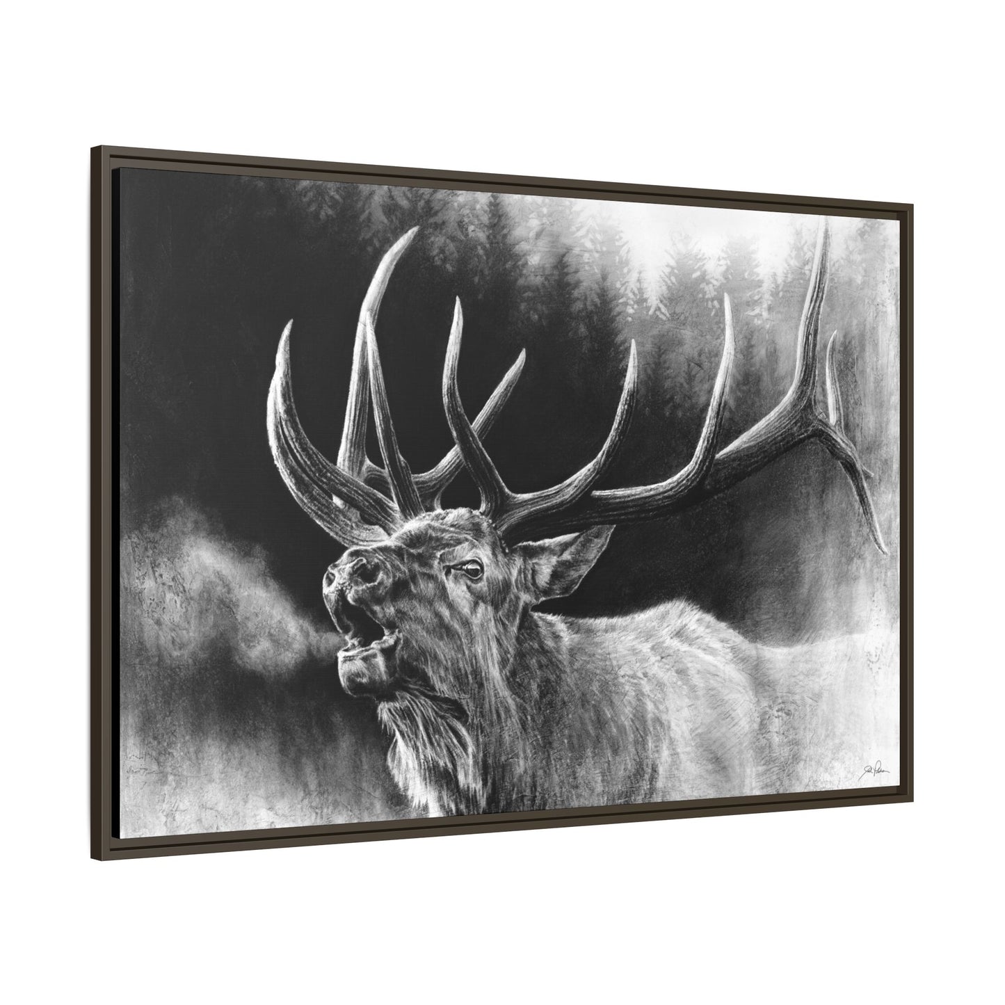 "Bugle Boy" Framed Canvas