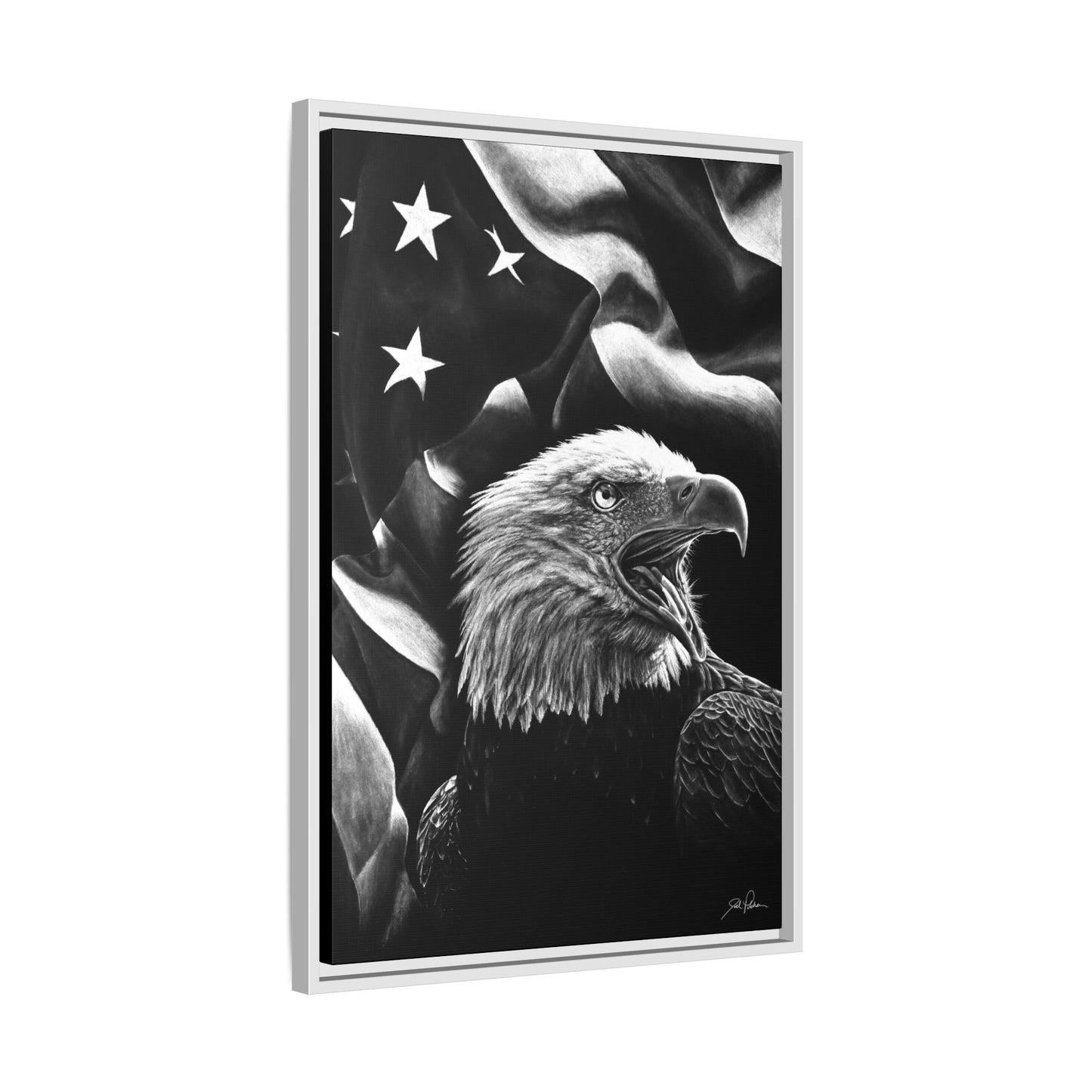 "American Eagle" Framed Canvas