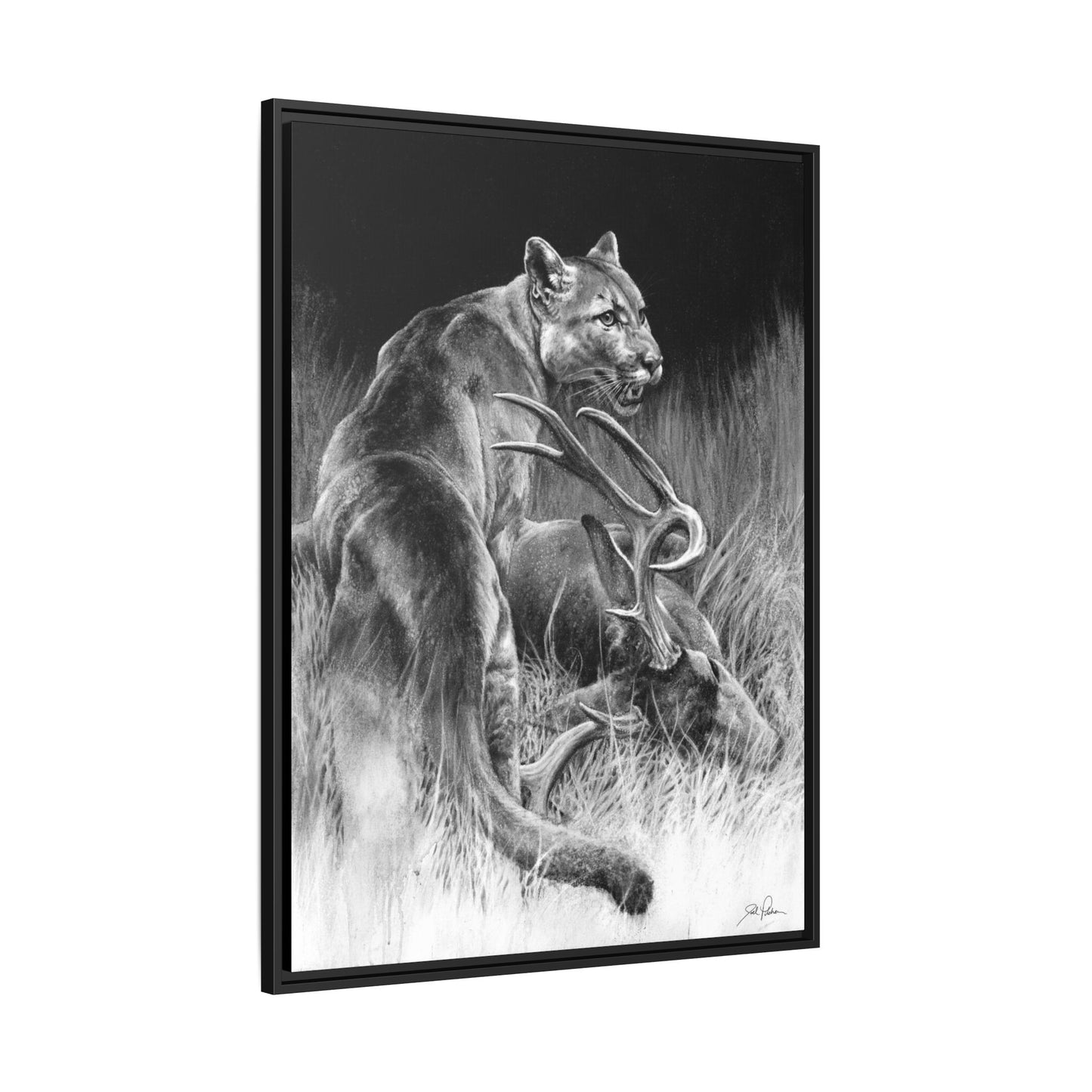 "Food Chain" Framed Canvas