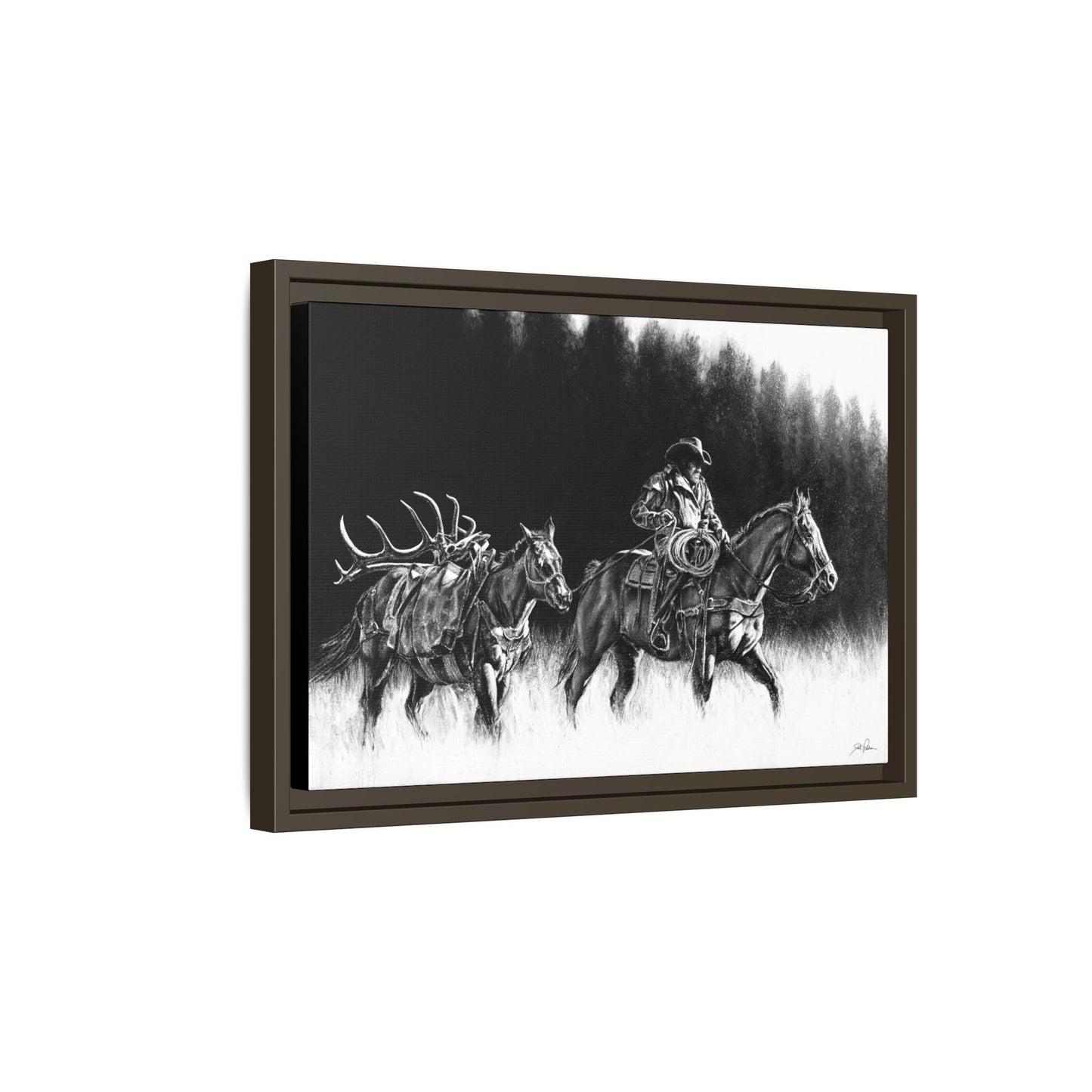 "The Long Haul" Framed Canvas