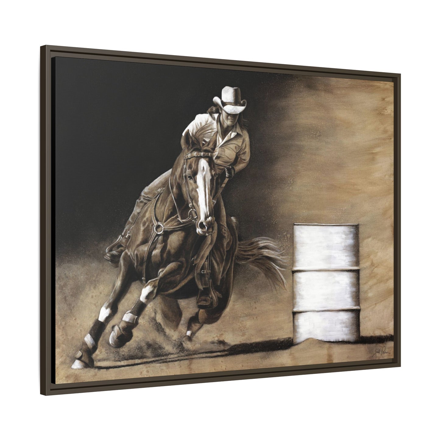 "Turn and Burn" Framed Canvas