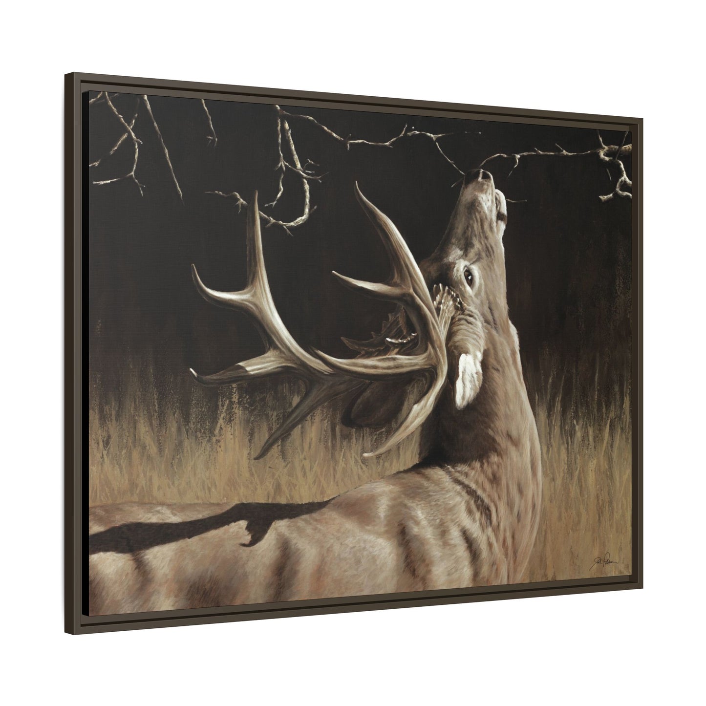 "Calling Card" Framed Canvas