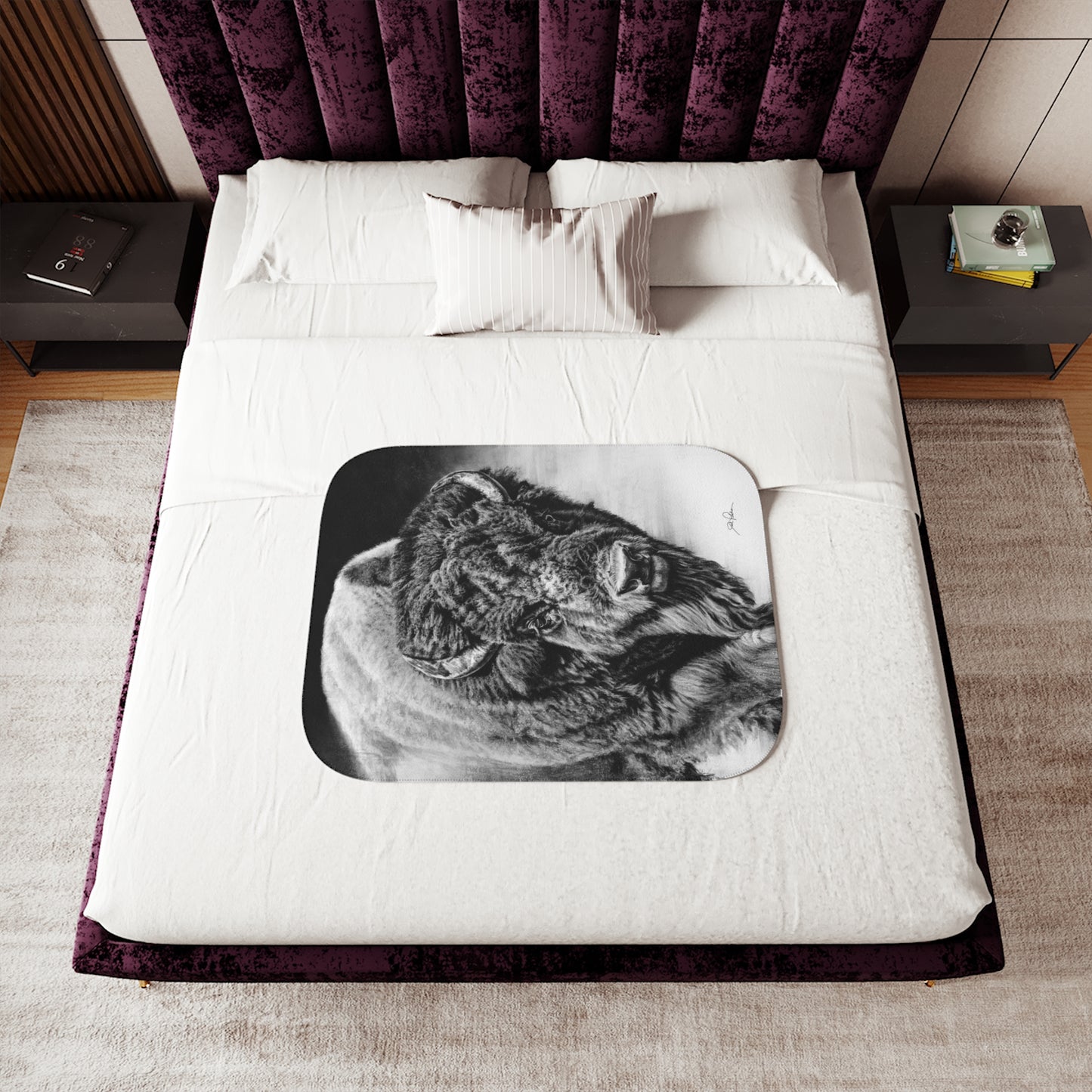"Heavyweight Champ" Sherpa Blanket.