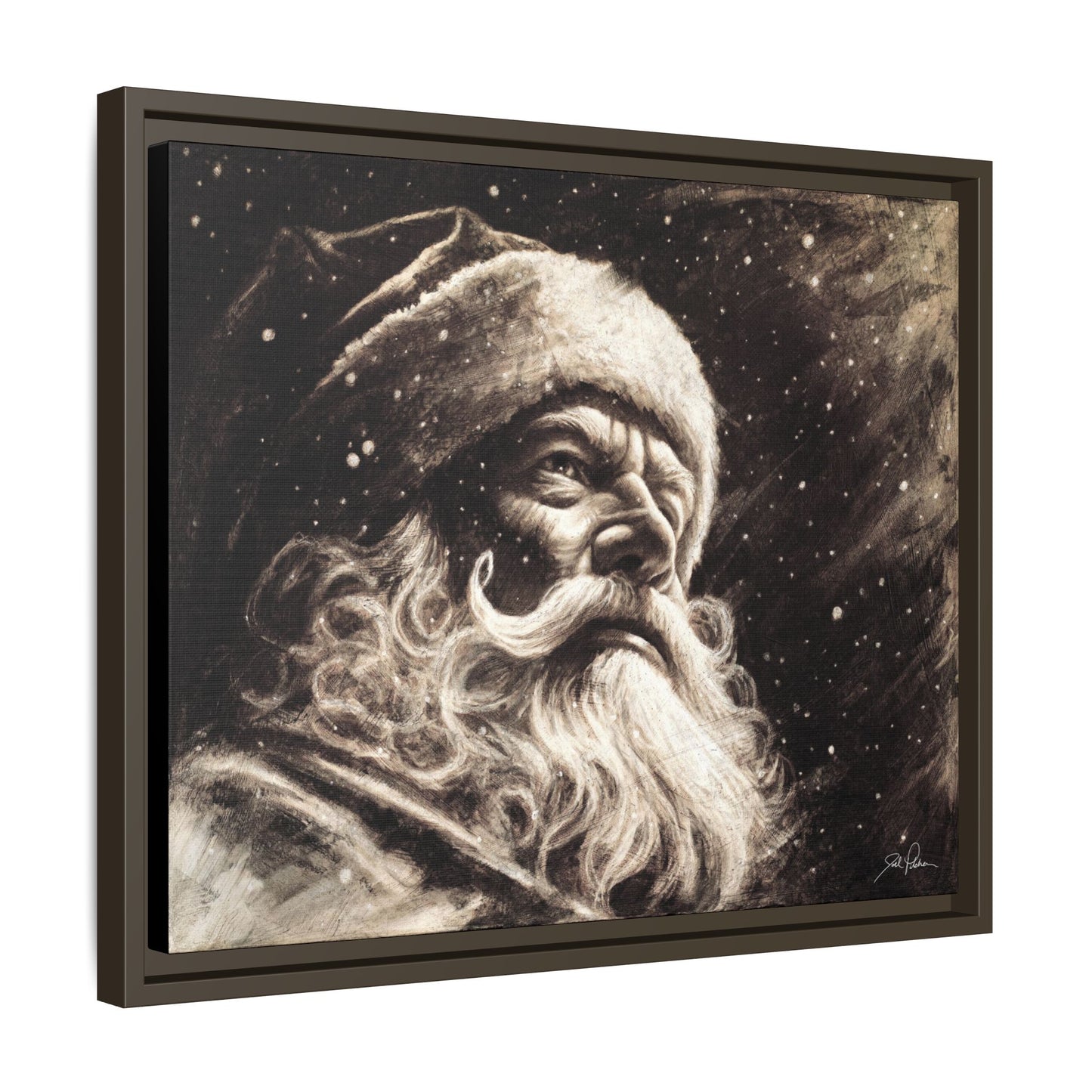 "Kris Kringle" Framed Canvas
