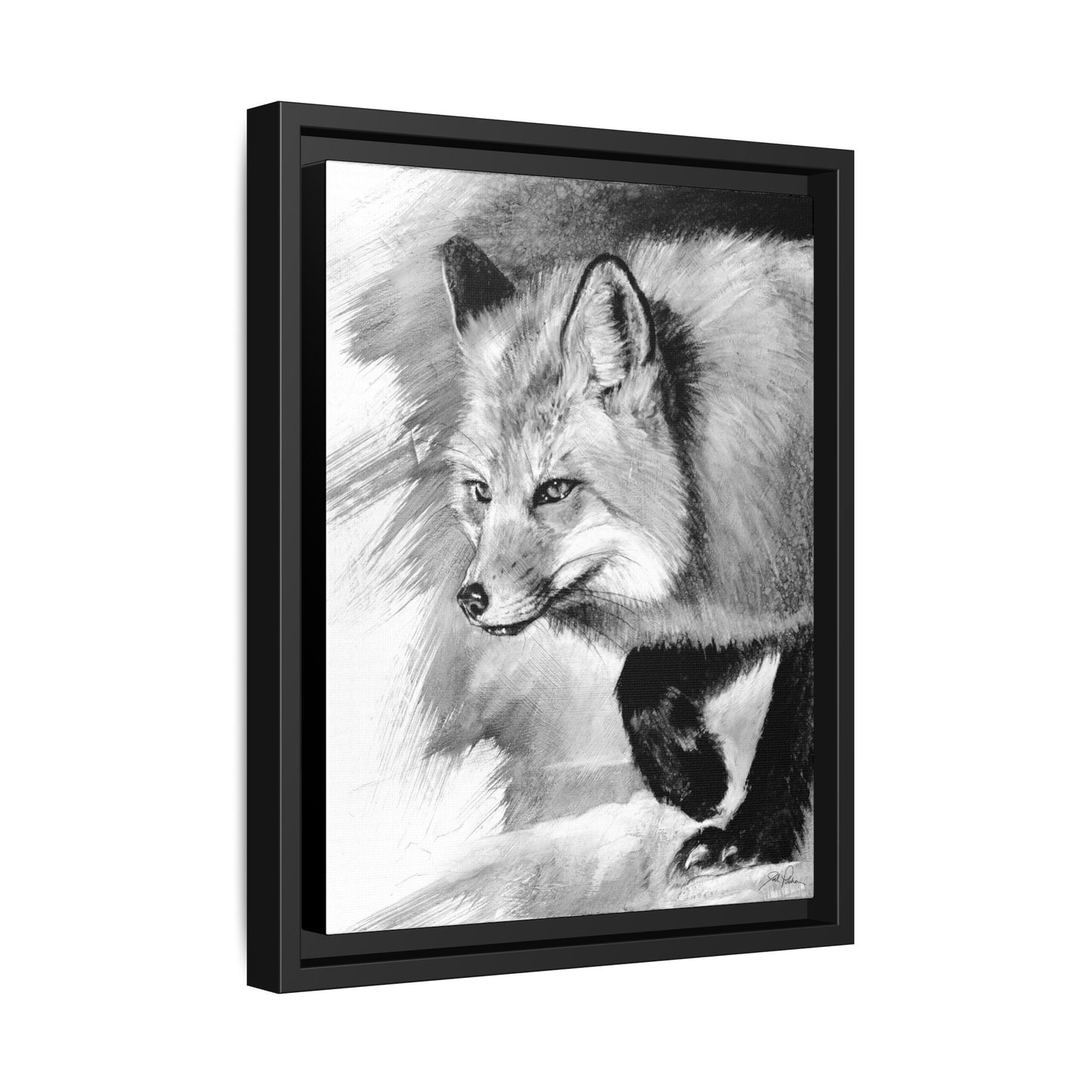 "Fox" Framed Canvas