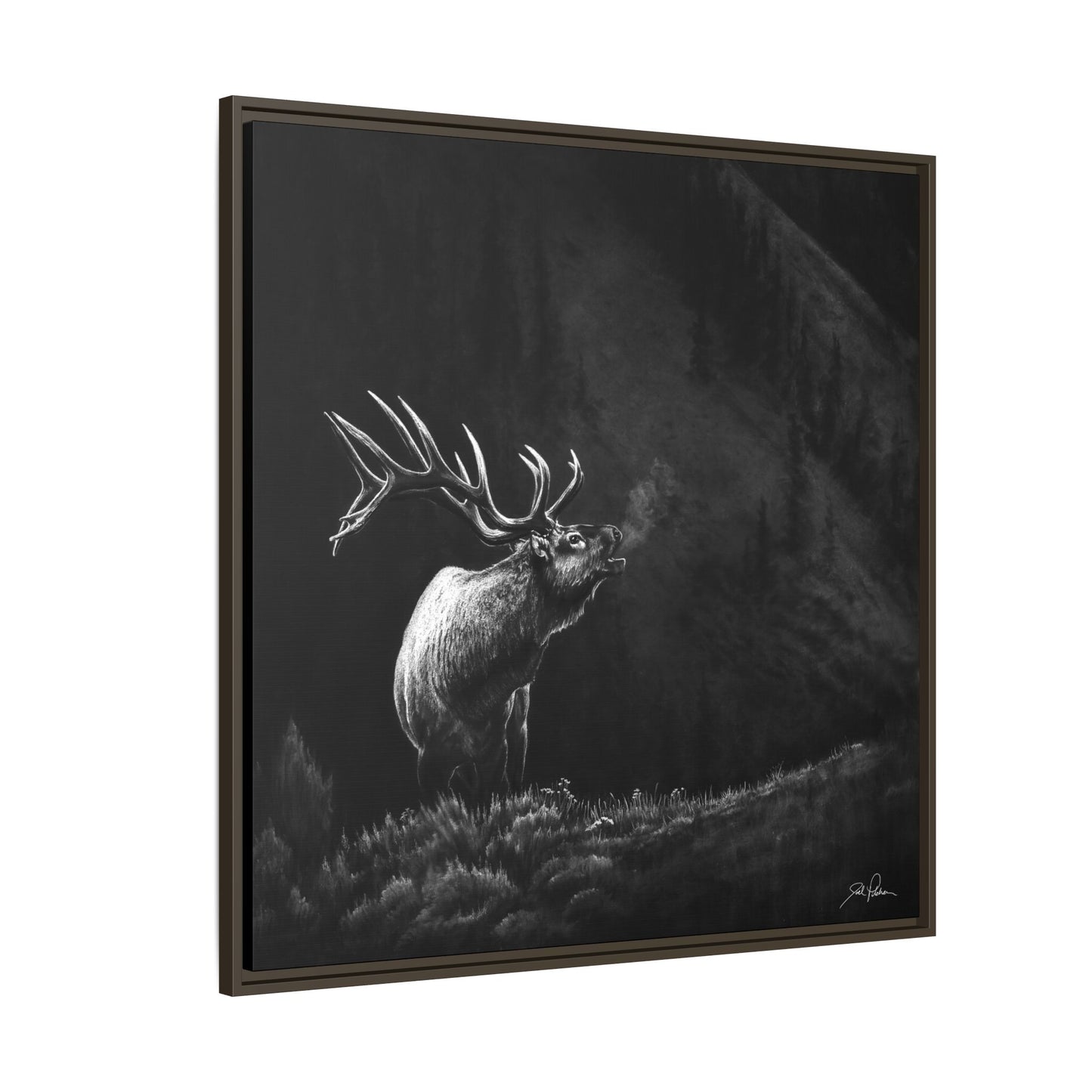 "Mountain Monarch" Framed Canvas