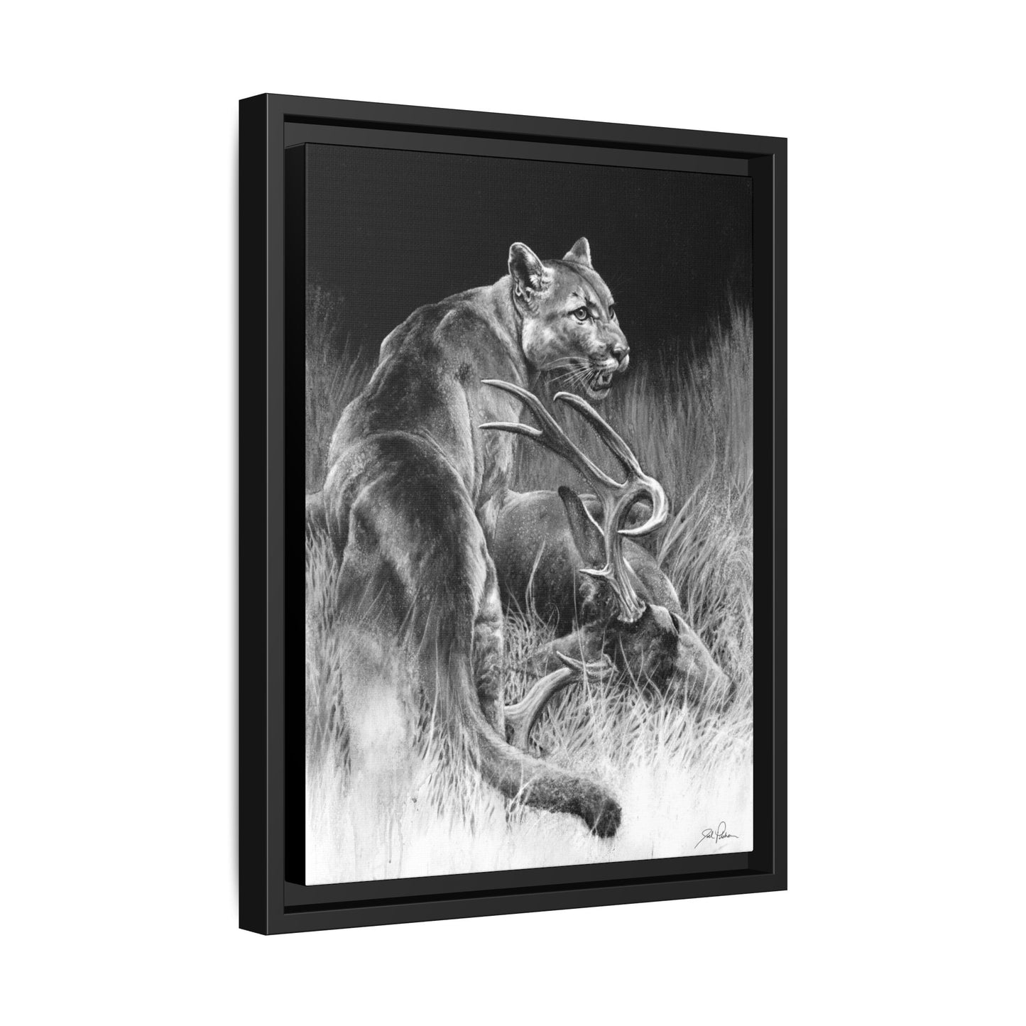 "Food Chain" Framed Canvas