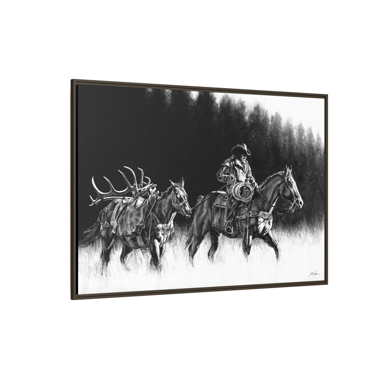 "The Long Haul" Framed Canvas