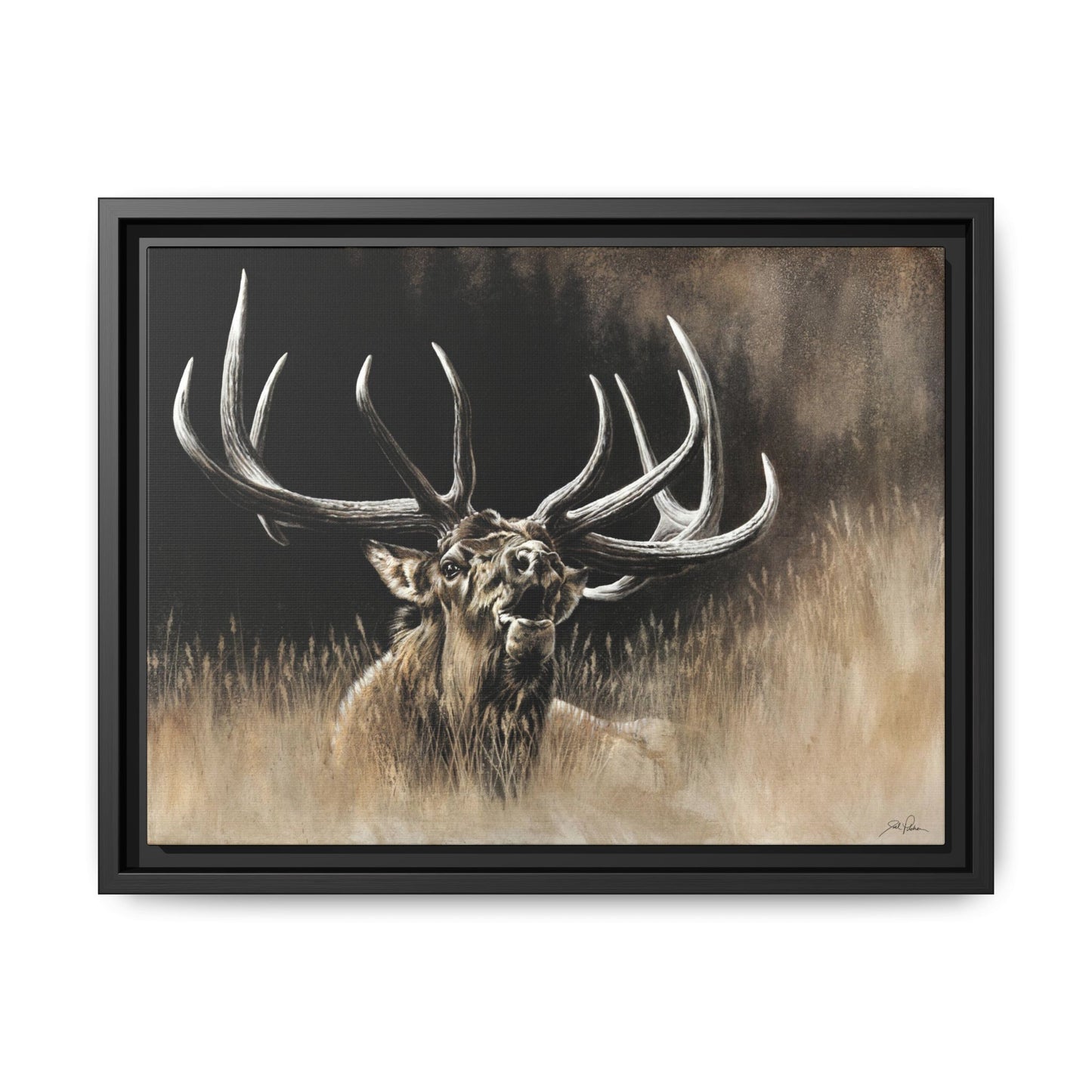 "Wake Up Call" Framed Canvas