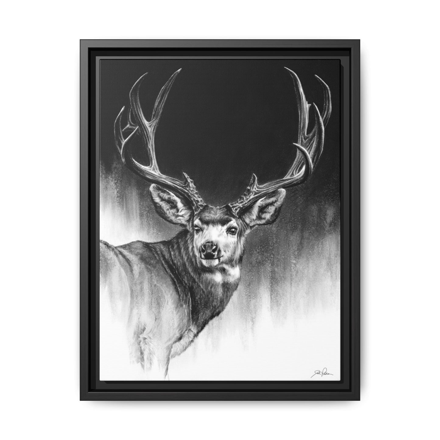 "Looking Back" Framed Canvas