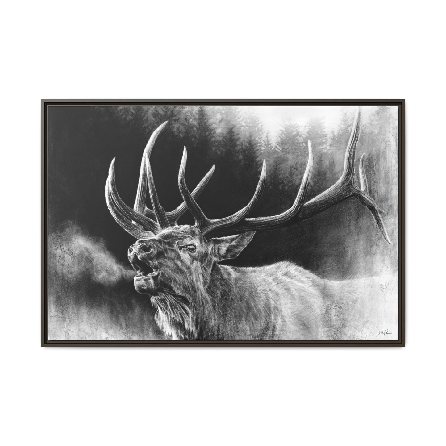 "Bugle Boy" Framed Canvas