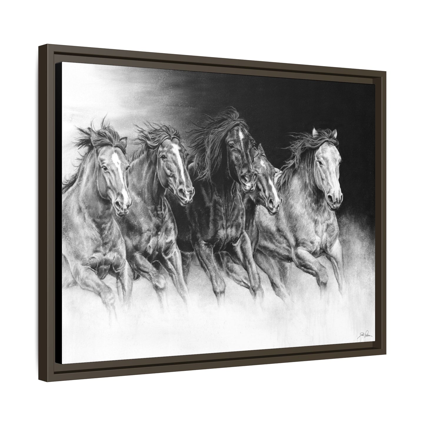 "Wild Bunch" Framed Canvas