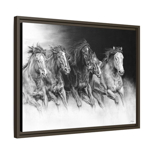 "Wild Bunch" Framed Canvas