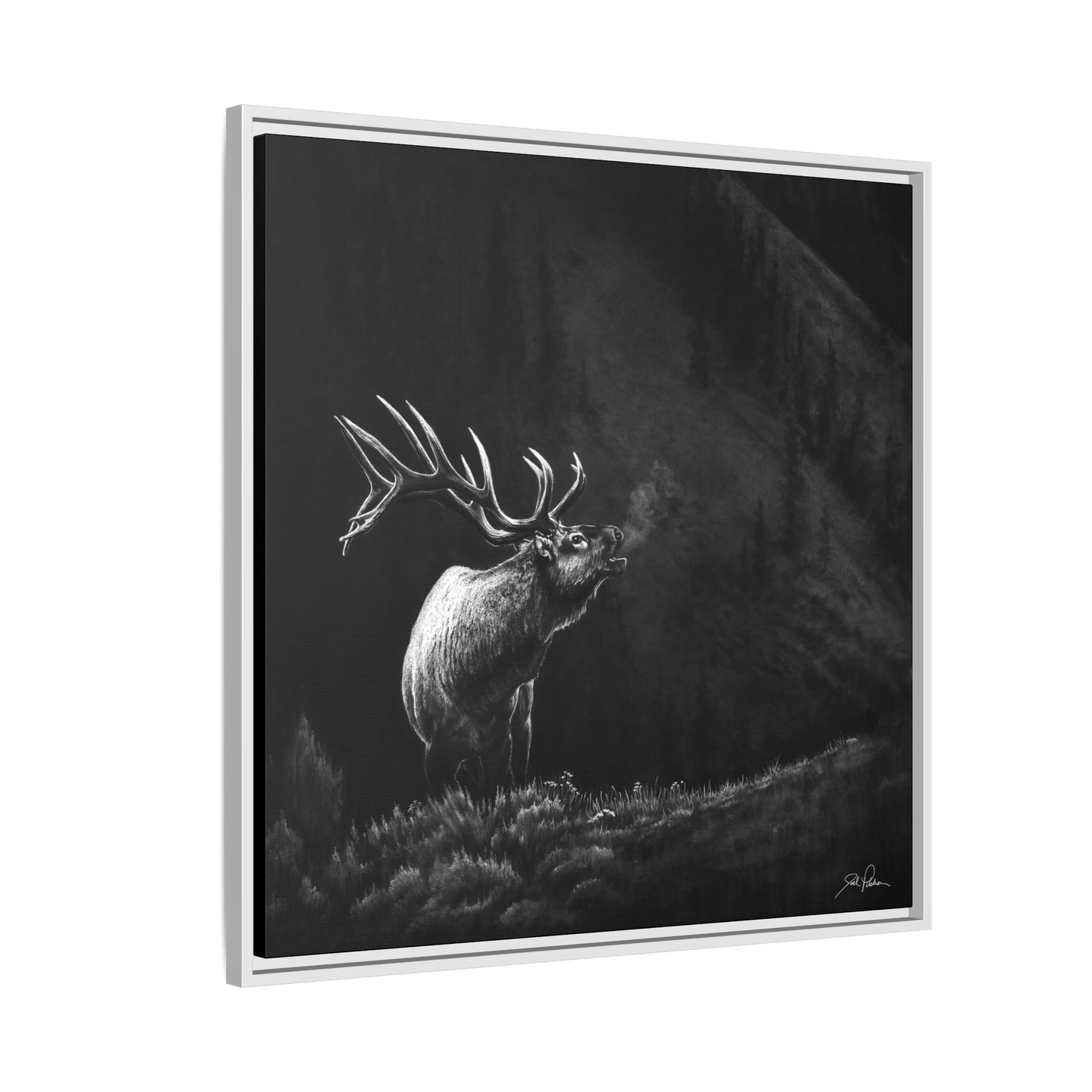 "Mountain Monarch" Framed Canvas