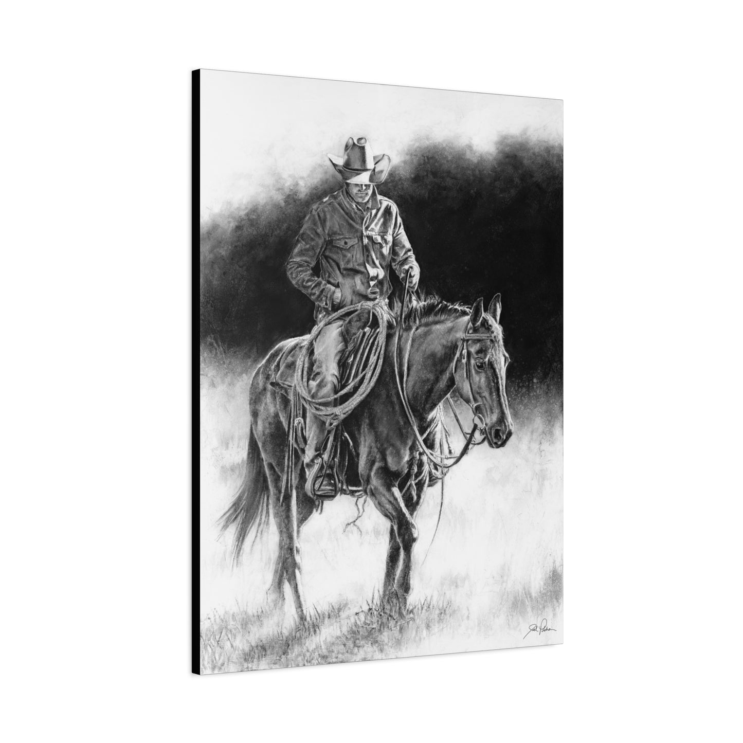 "Ridin' for the Brand" Stretched Canvas
