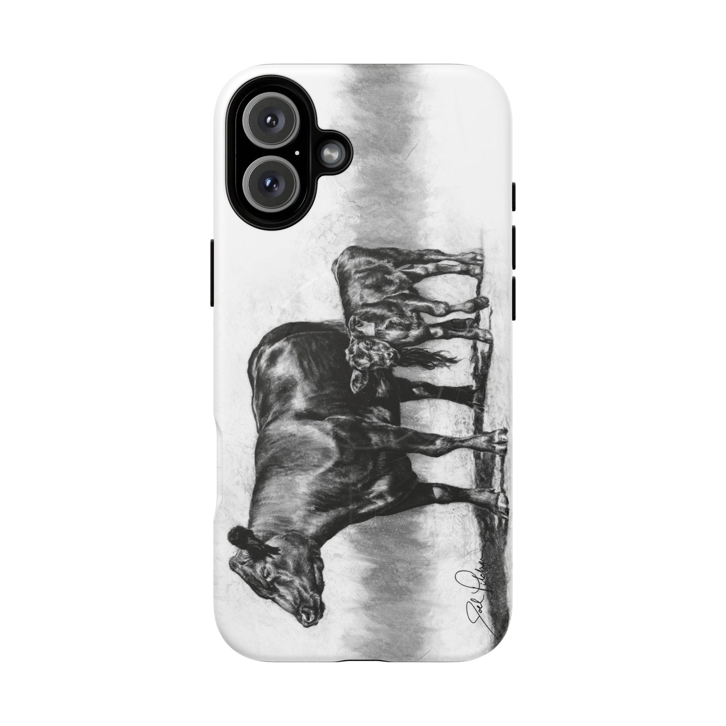 "Mama Cow & Calf" Magnetic Tough Case