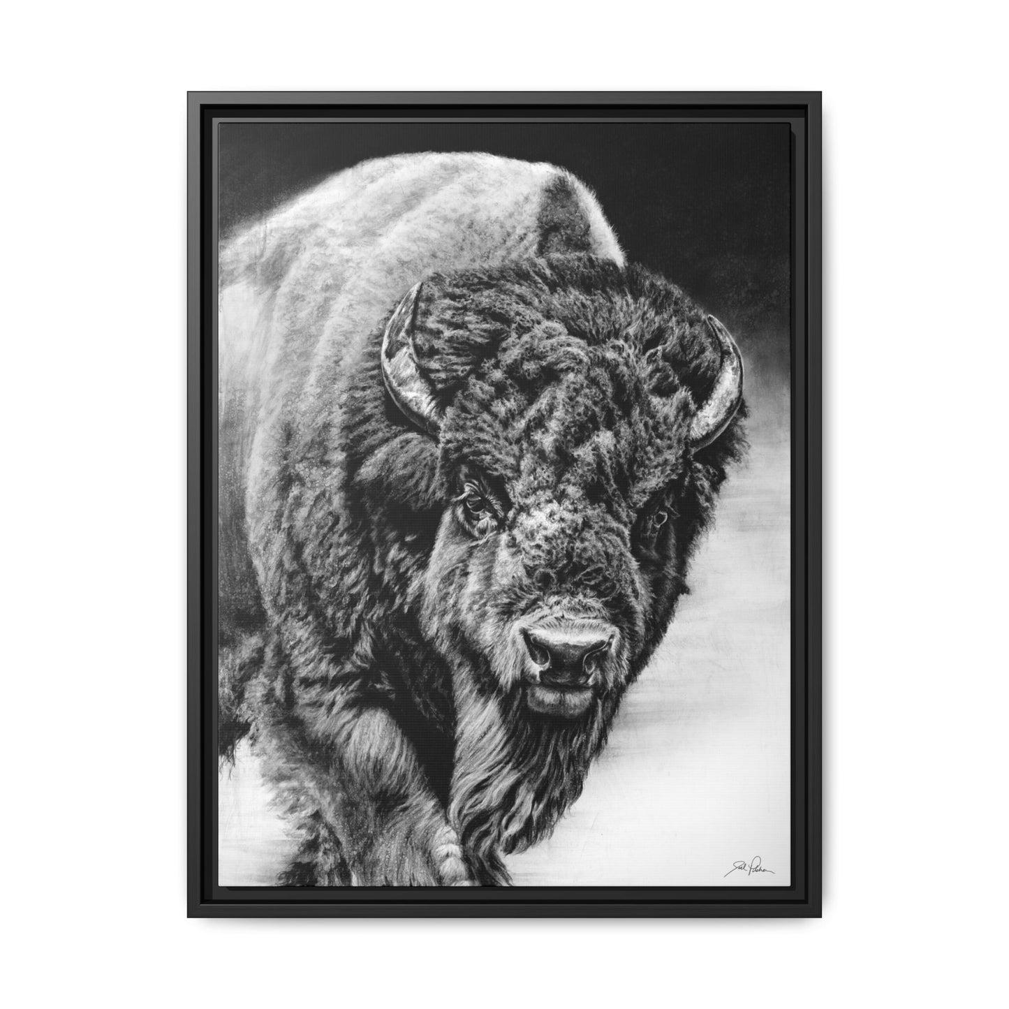 "Heavyweight Champ" Framed Canvas