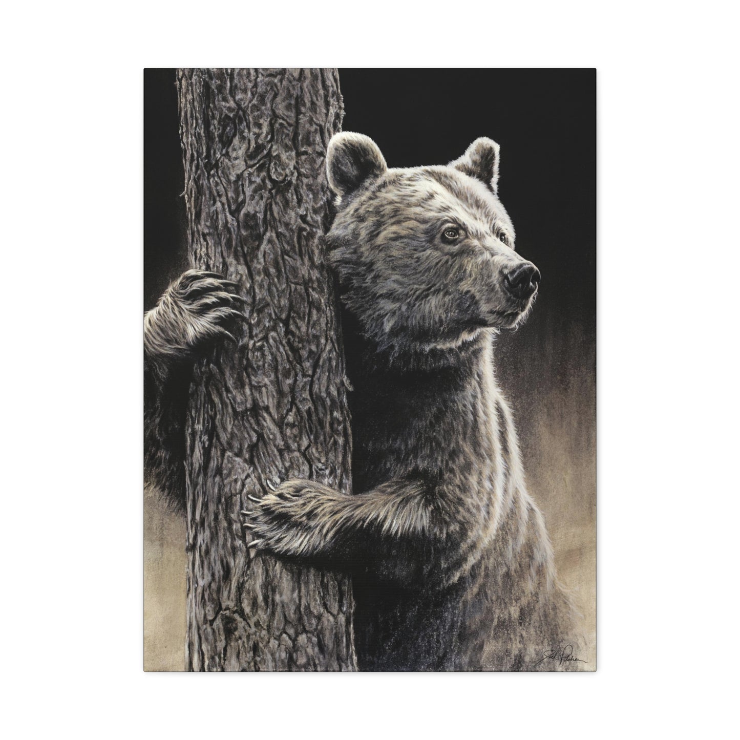 "Bear Hug" Stretched Canvas
